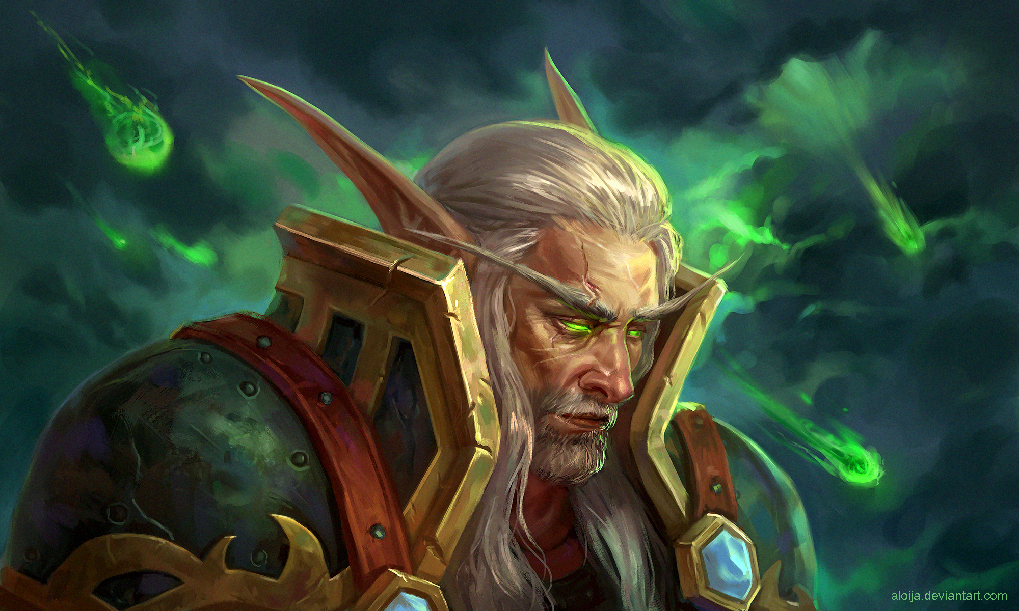 Blood Elf paladin commission r/wow