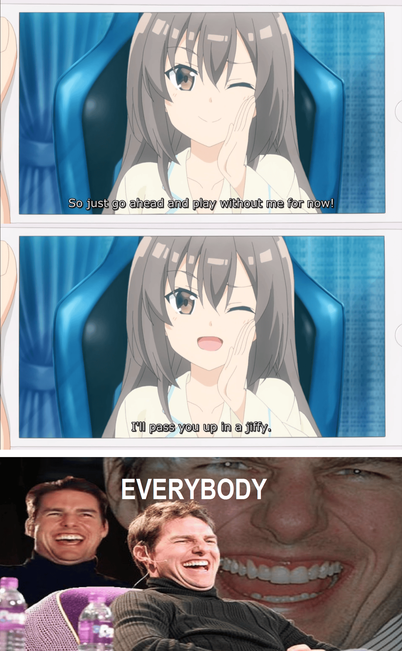 I just watched again the fisrt ep of bofuri... Animemes