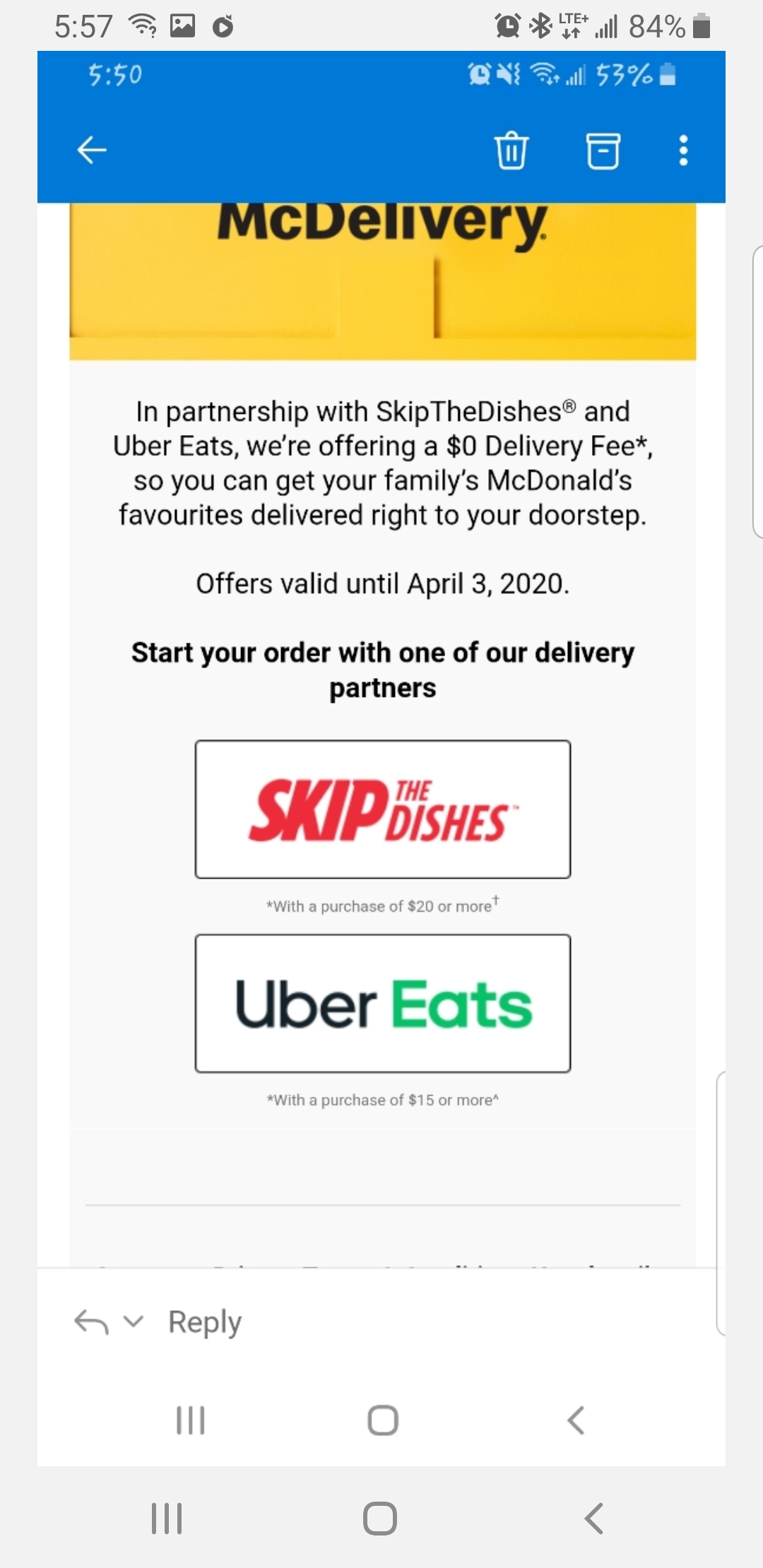 Mcdonalds giving free delivery.... do we still get travel pay? r