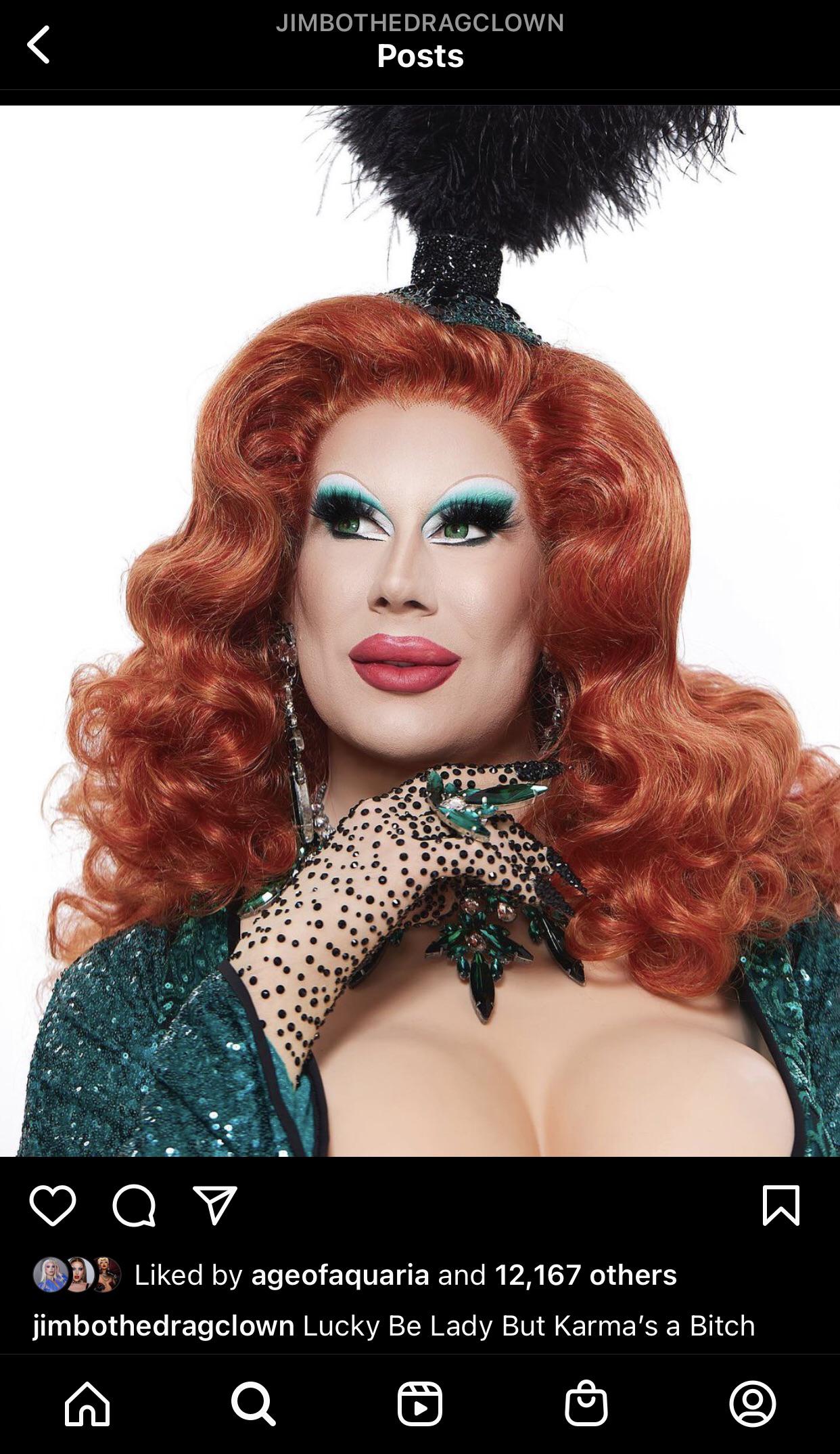 Jimbo’s caption on her newest Instagram post r/RPDRDRAMA