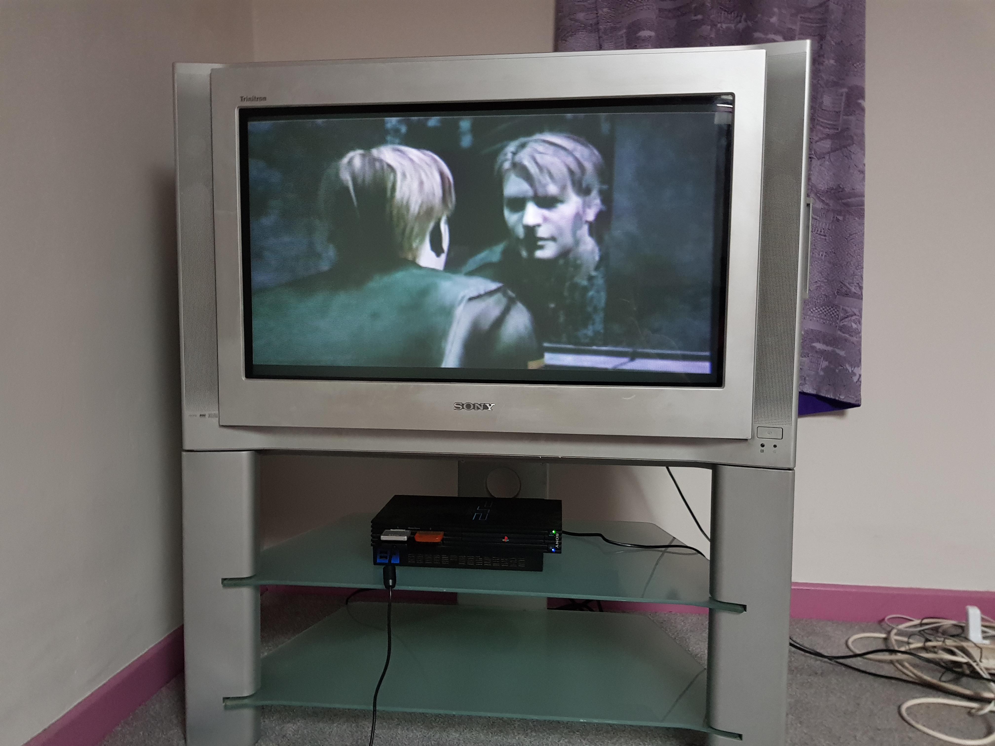 Silent hill 2 done properly 32 inch Sony Trinitron I just acquired