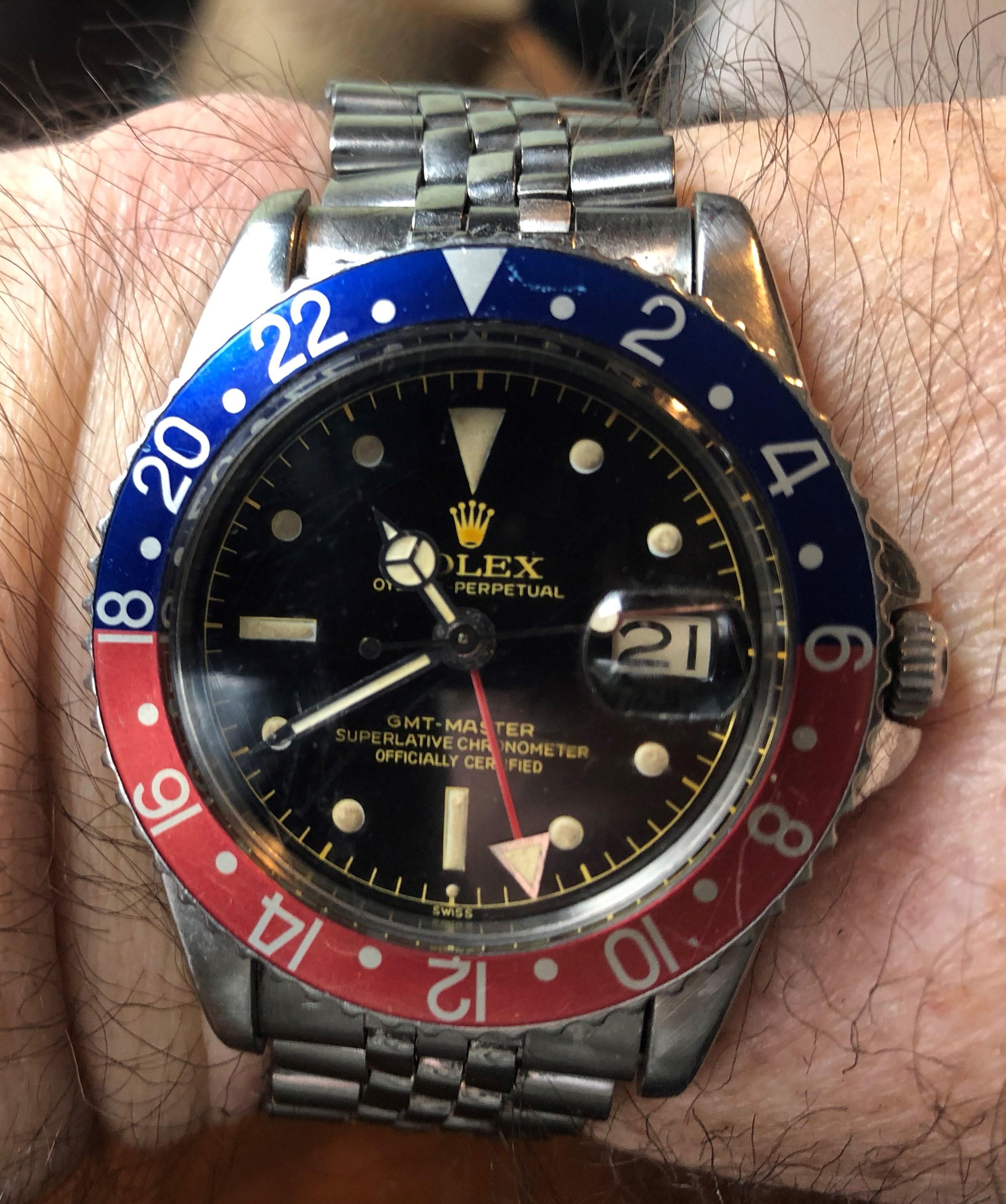 [Rolex] My 1960 GMT Master ref. 1675 r/Watches