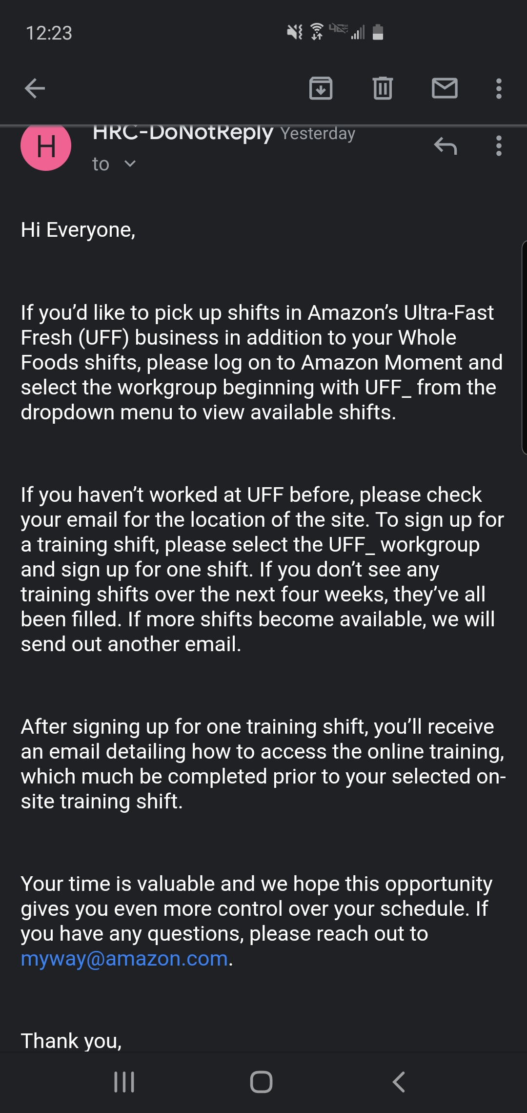 What is Amazon's UltraFast Fresh?
