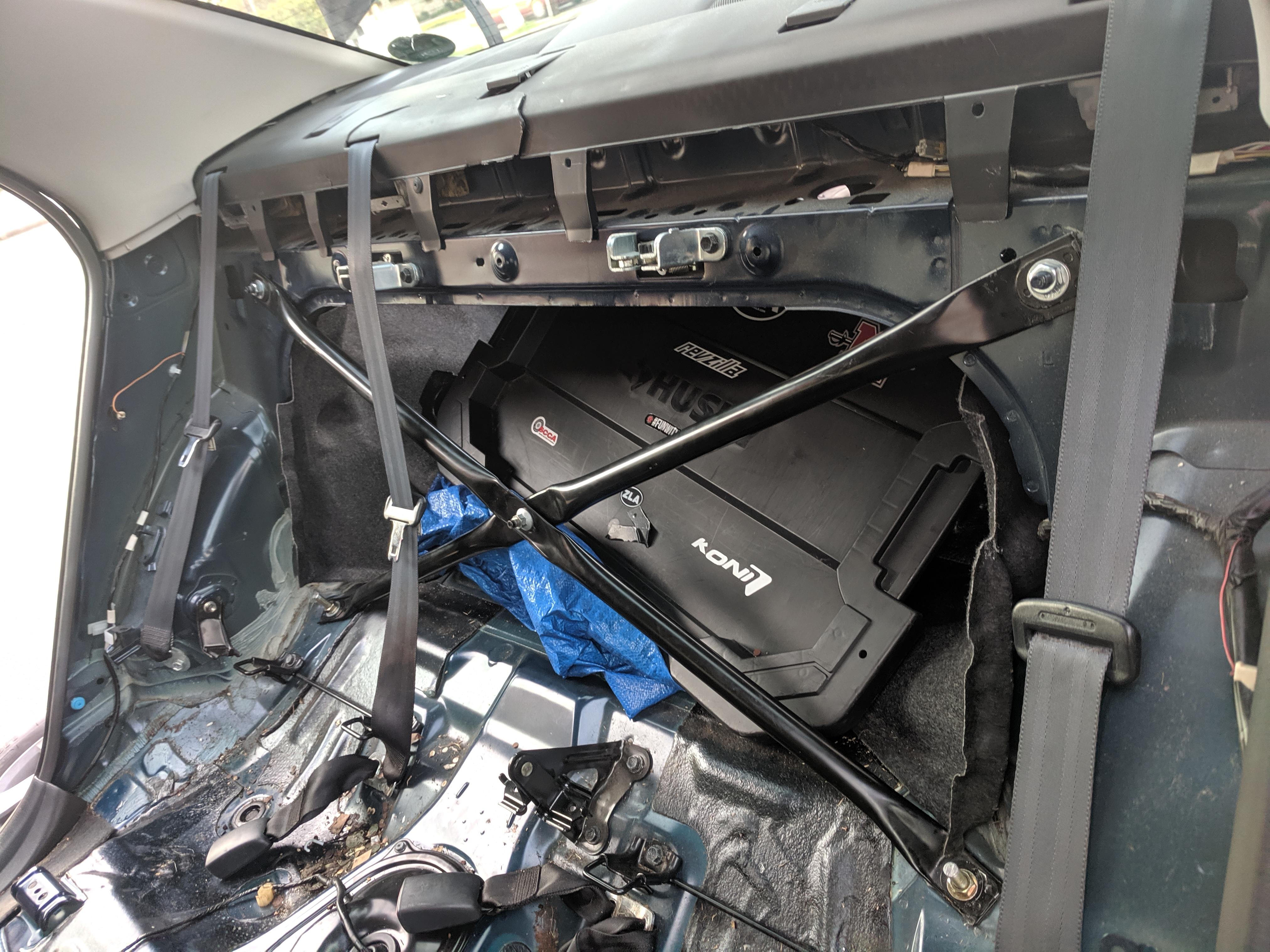 Minus the mess this XBrace from the Corolla XRS looks pretty good in