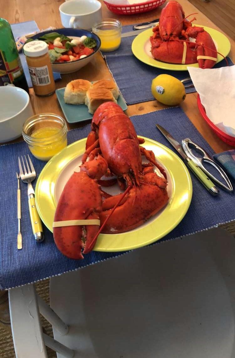 Steamed lobsters in Lavallette, Happy Memorial Day everyone!!! r