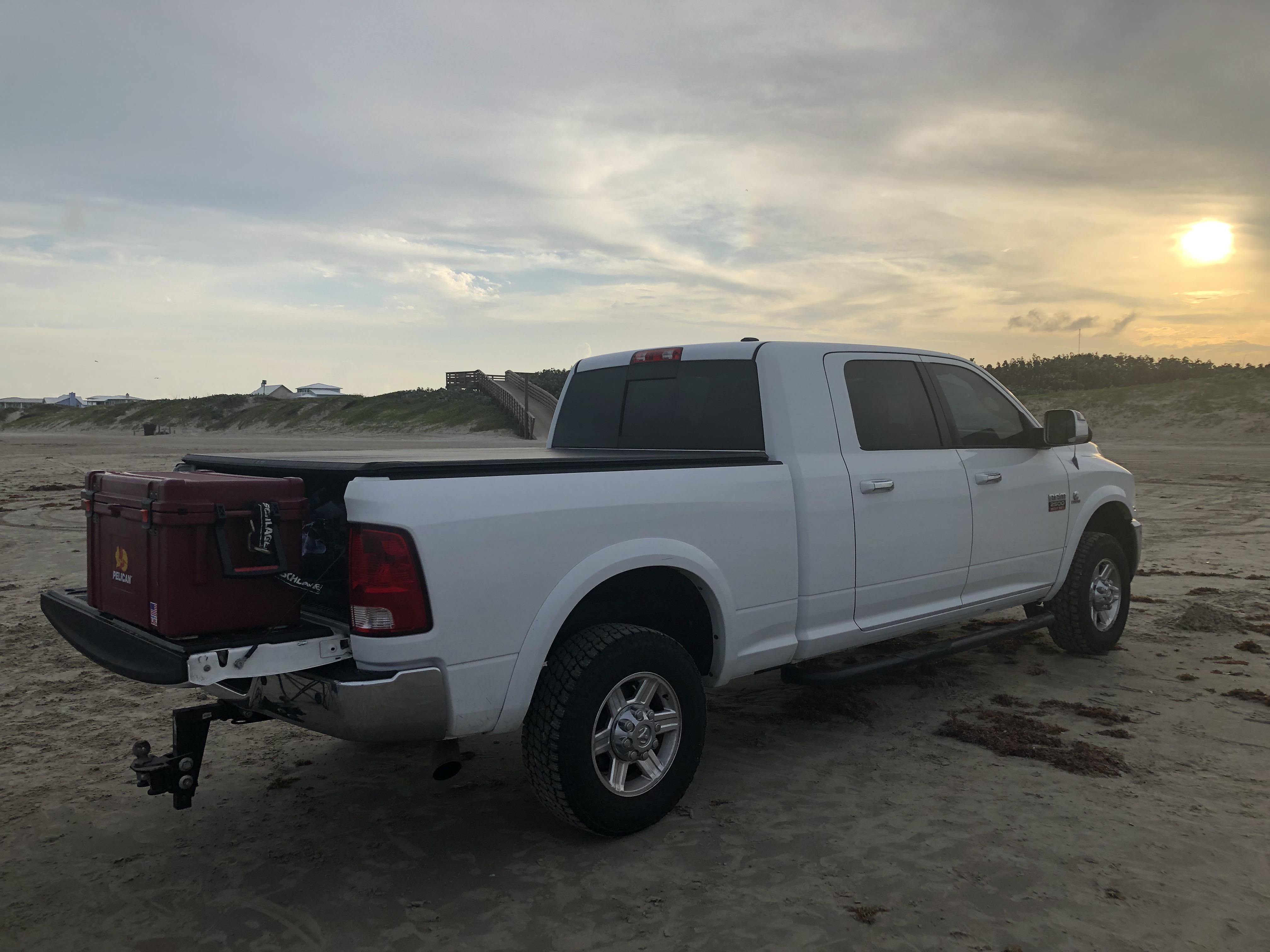Megacab at Port Aransas, TX beach r/ram_trucks