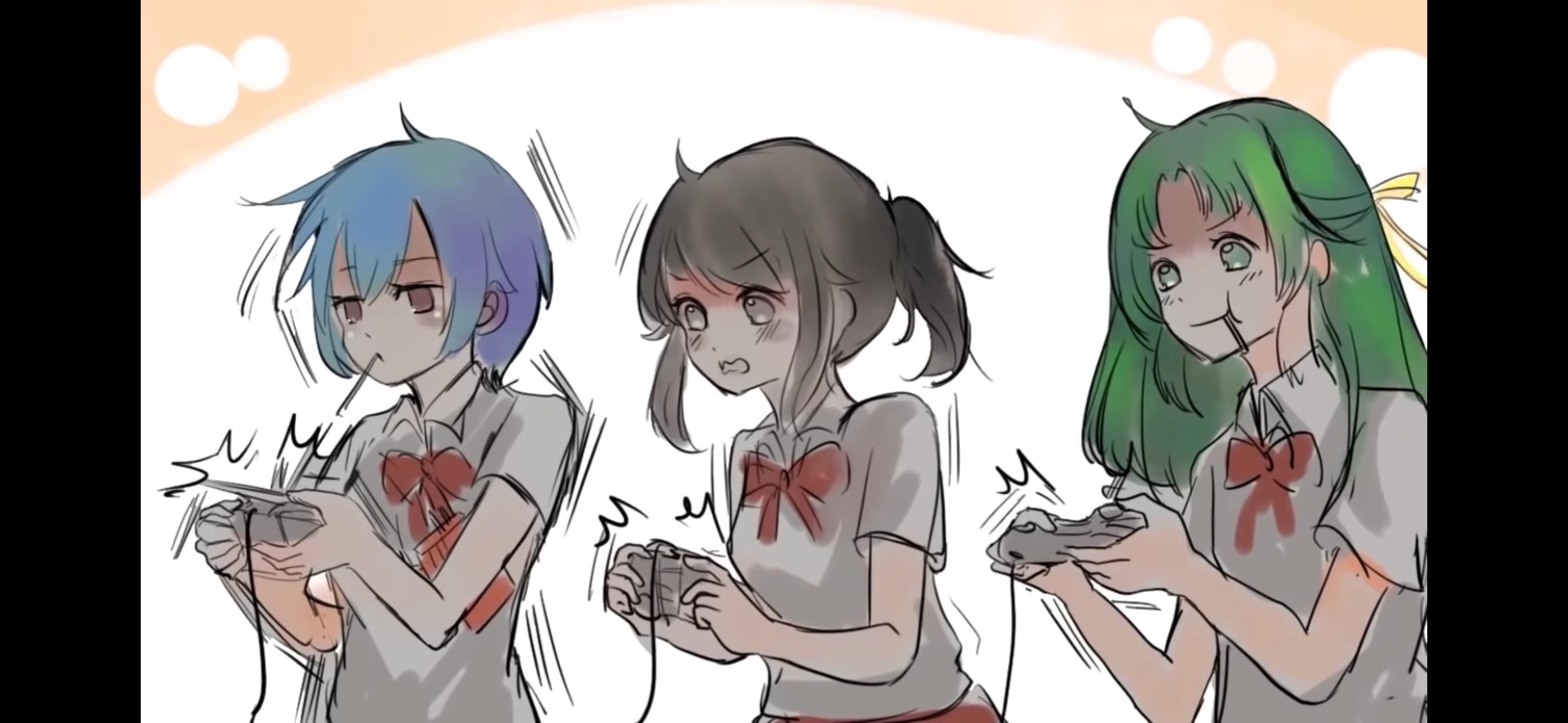 Does this mean she knows Midori and Kuundere Chan since she was a child