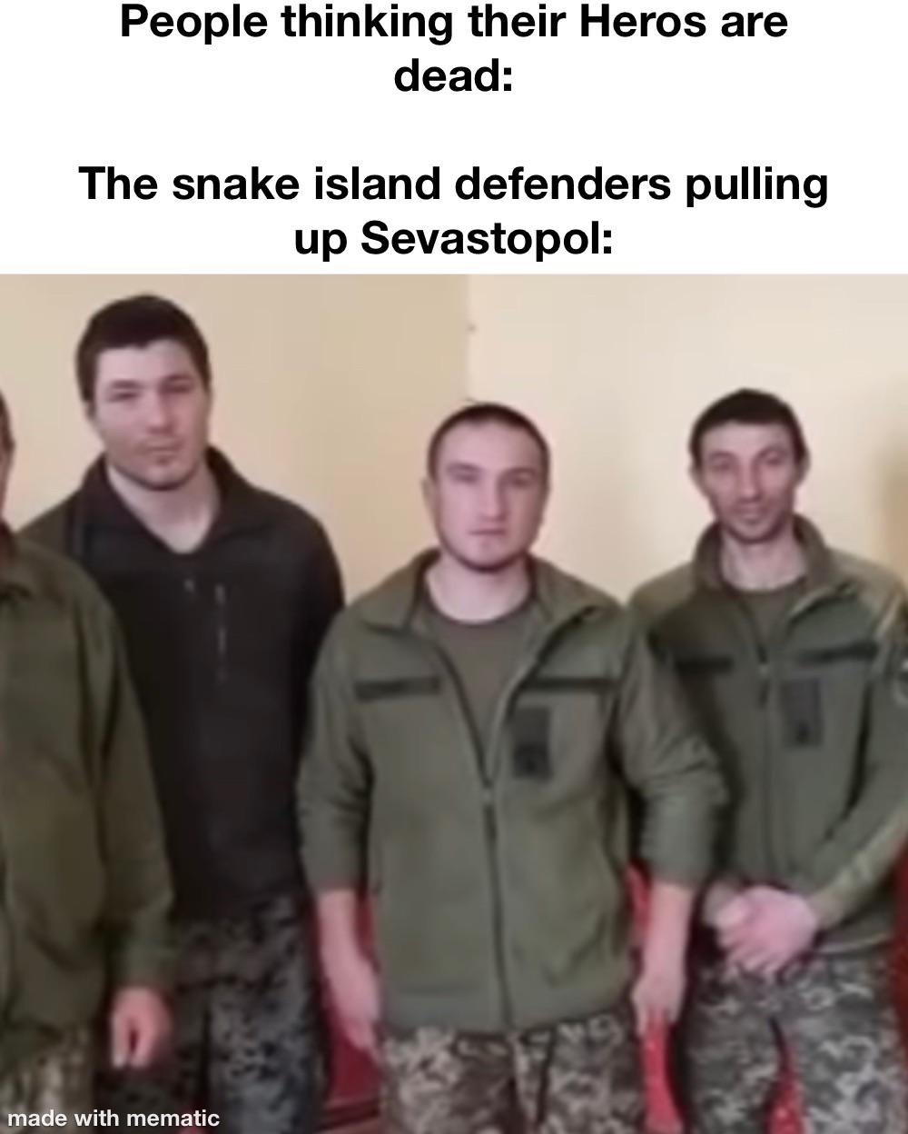 The Defenders of Snake Island are alive and well in Sevastopol (more in