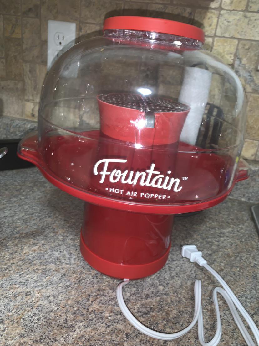 Easily the best air popper I've used. It's enclosed, so it doesn't