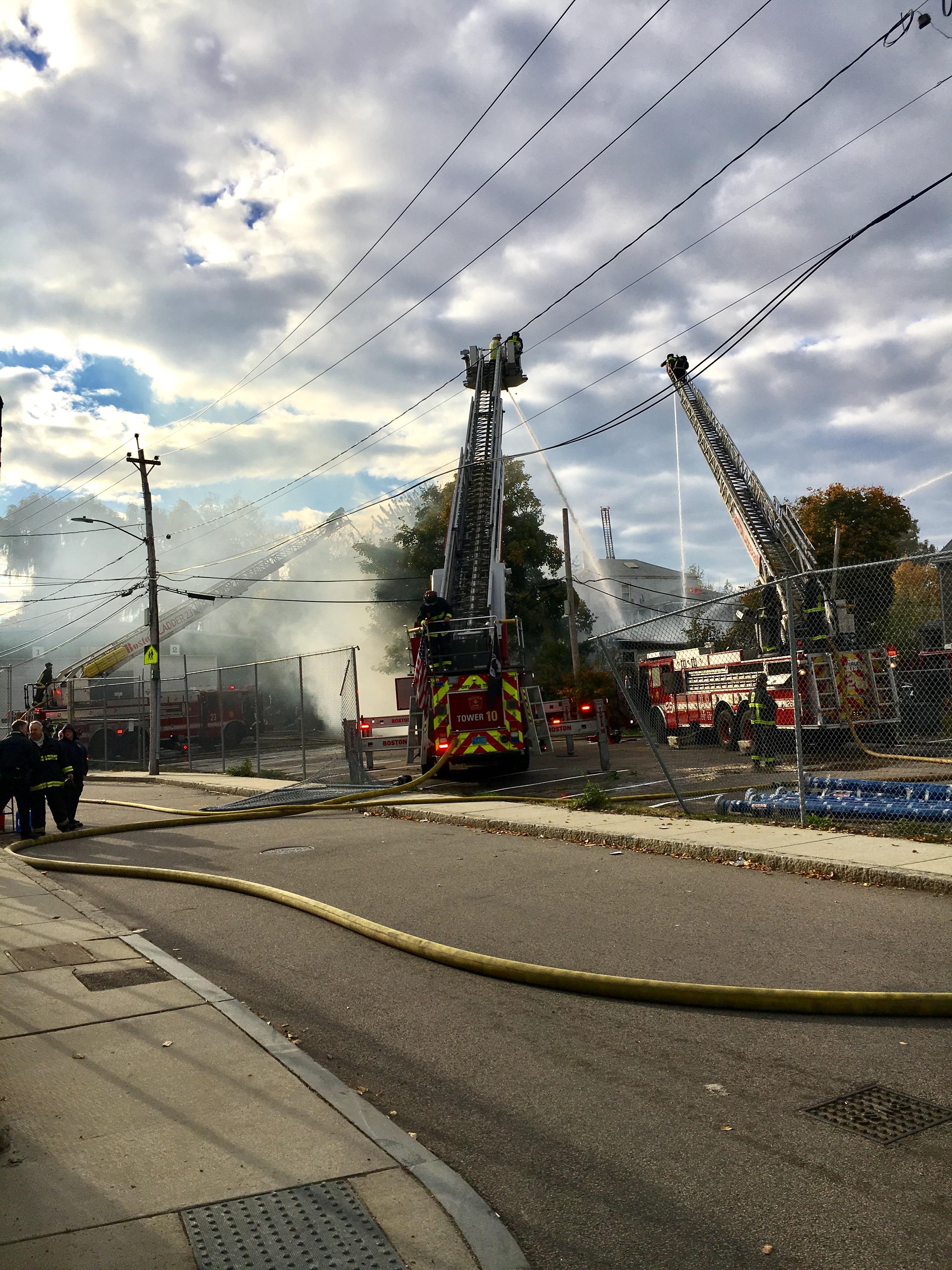 Roxbury 3Alarm fire with collapse r/boston