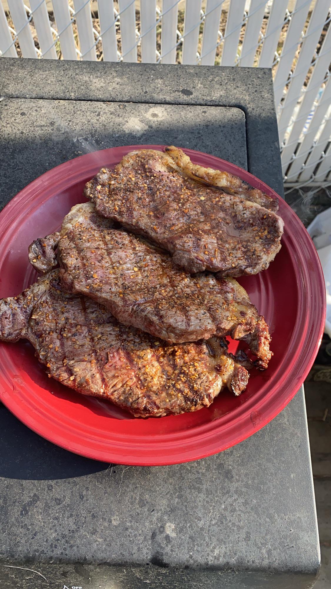 3 strip loin steaks r/steak