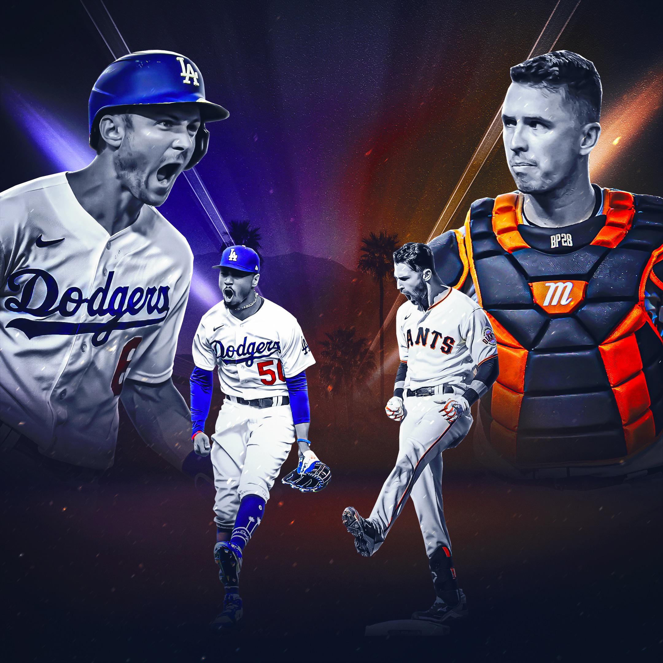 Dodgers vs Giants, for the first time in MLB postseason history. r/Dodgers