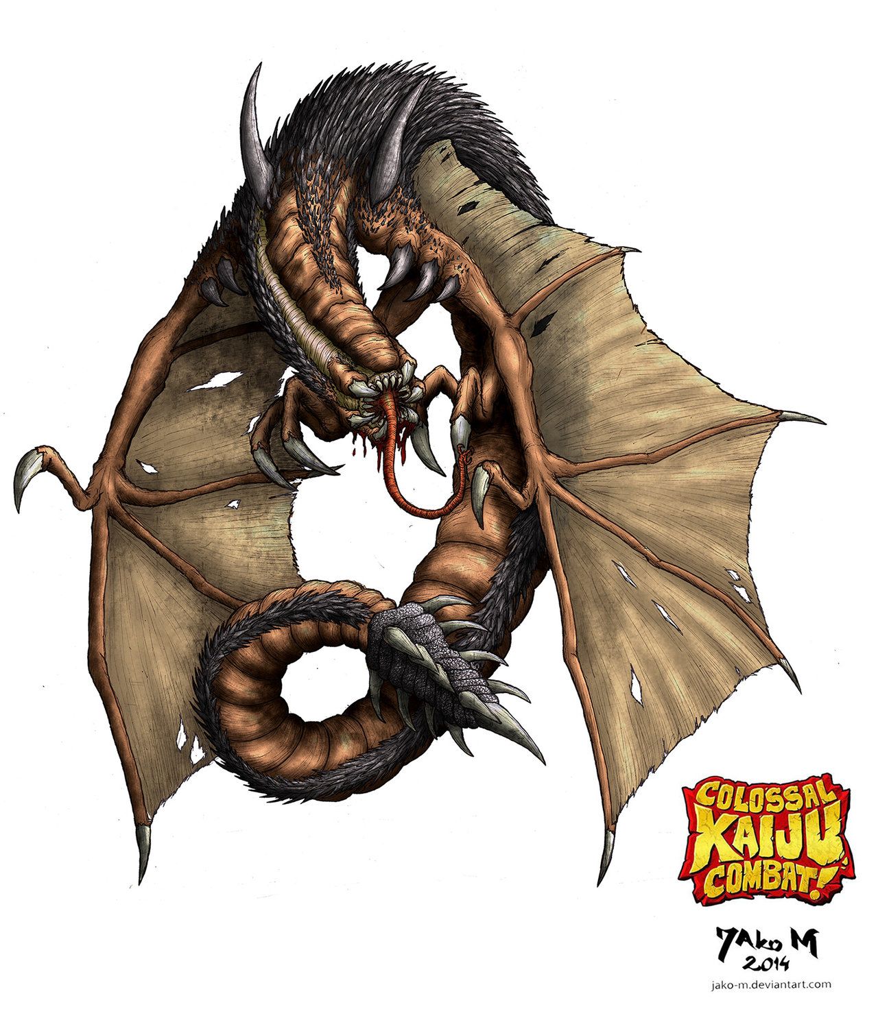 My original kaiju/titan titanus desmodusk. Hope you guys like it. r