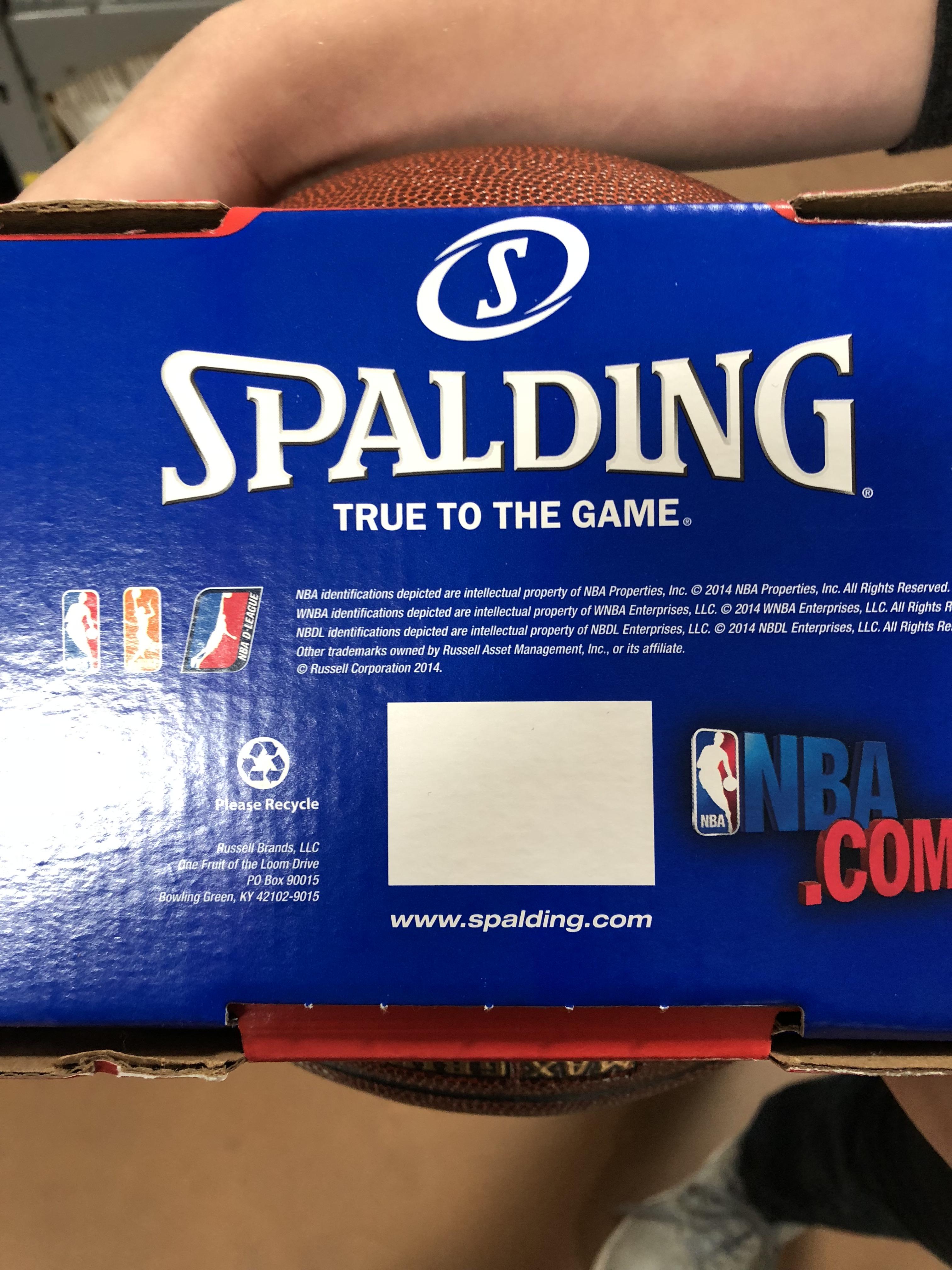 Tried to buy a basketball today but it didn't have a barcode to