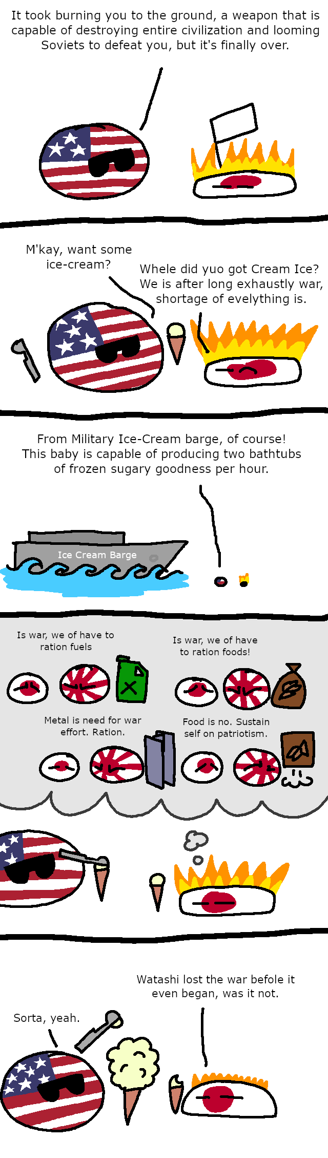 World War 2 had ice cream r/polandball