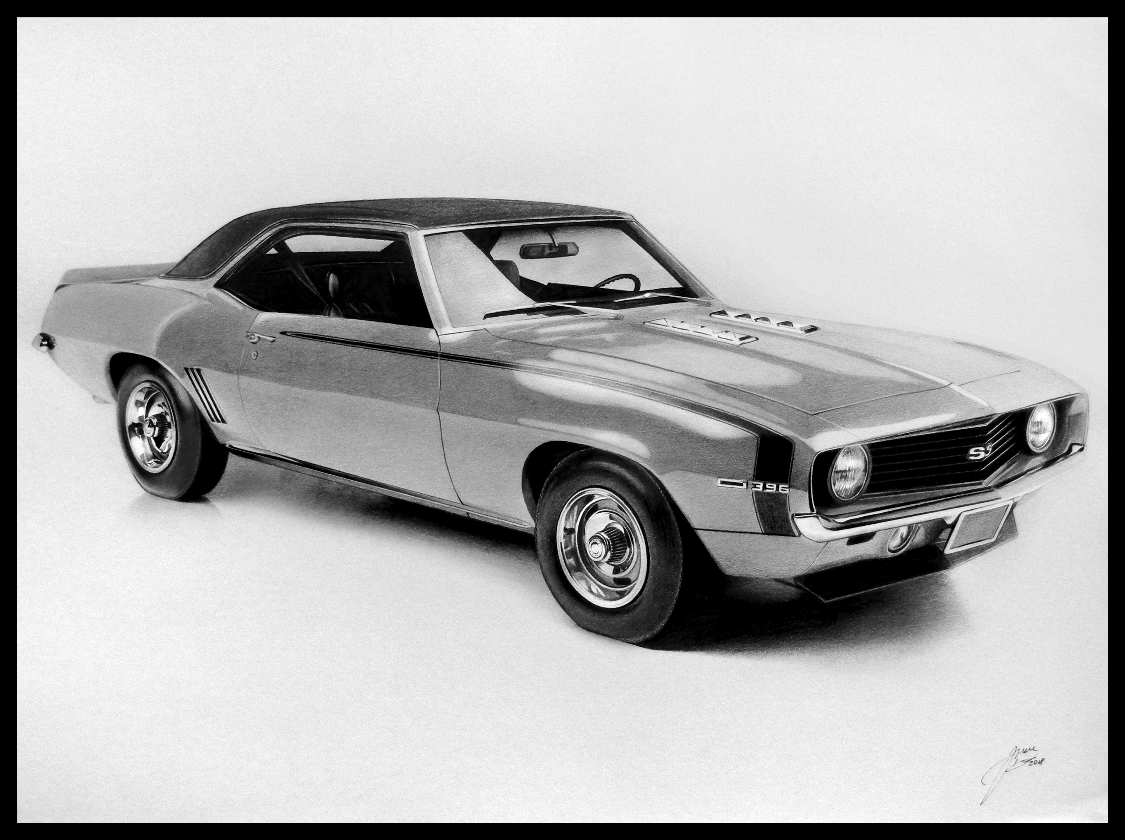 My drawing of 1969 Chevrolet Camaro SS carporn