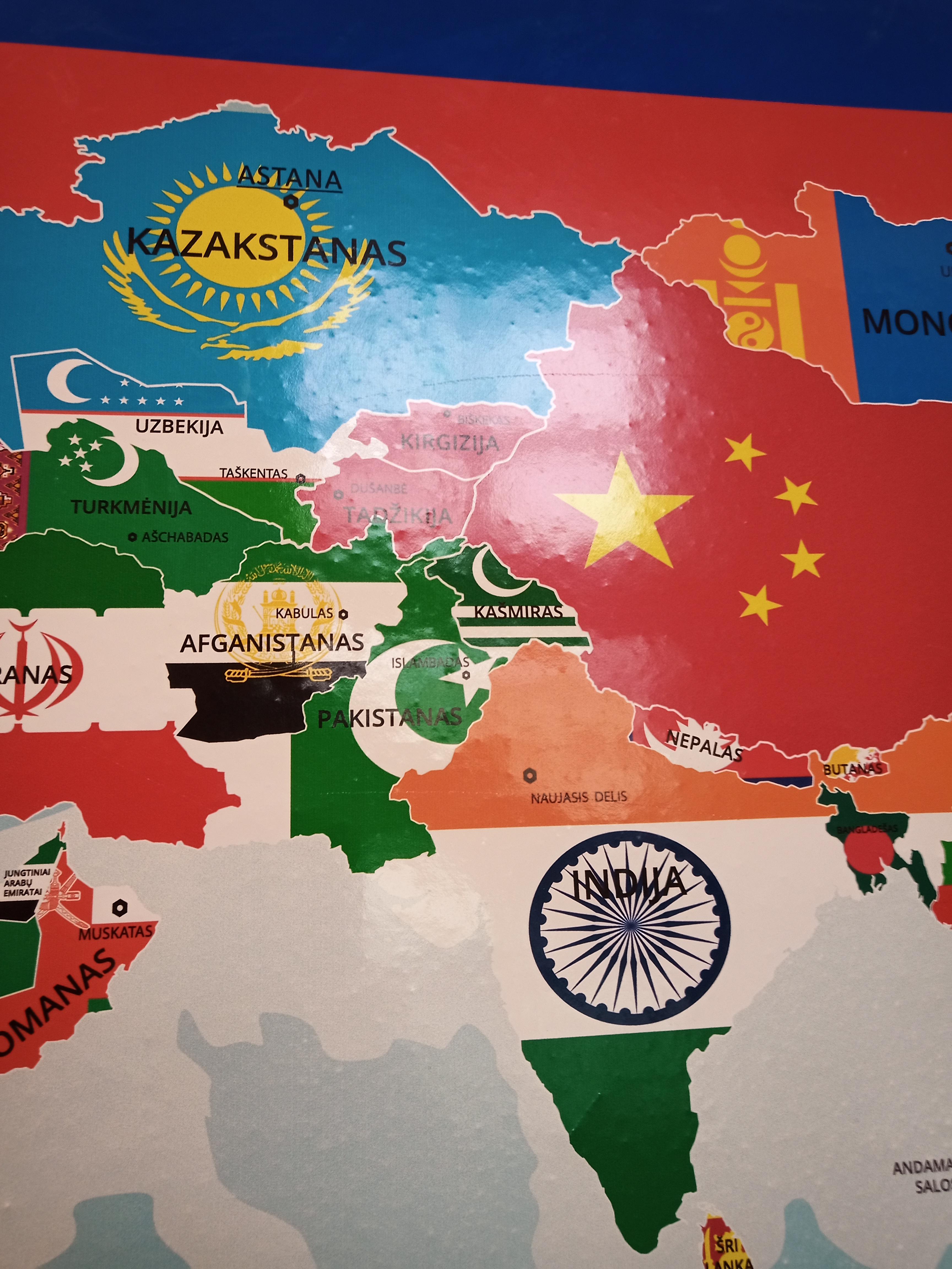 My schools world map has Kashmir as an independent country. r/CECIA