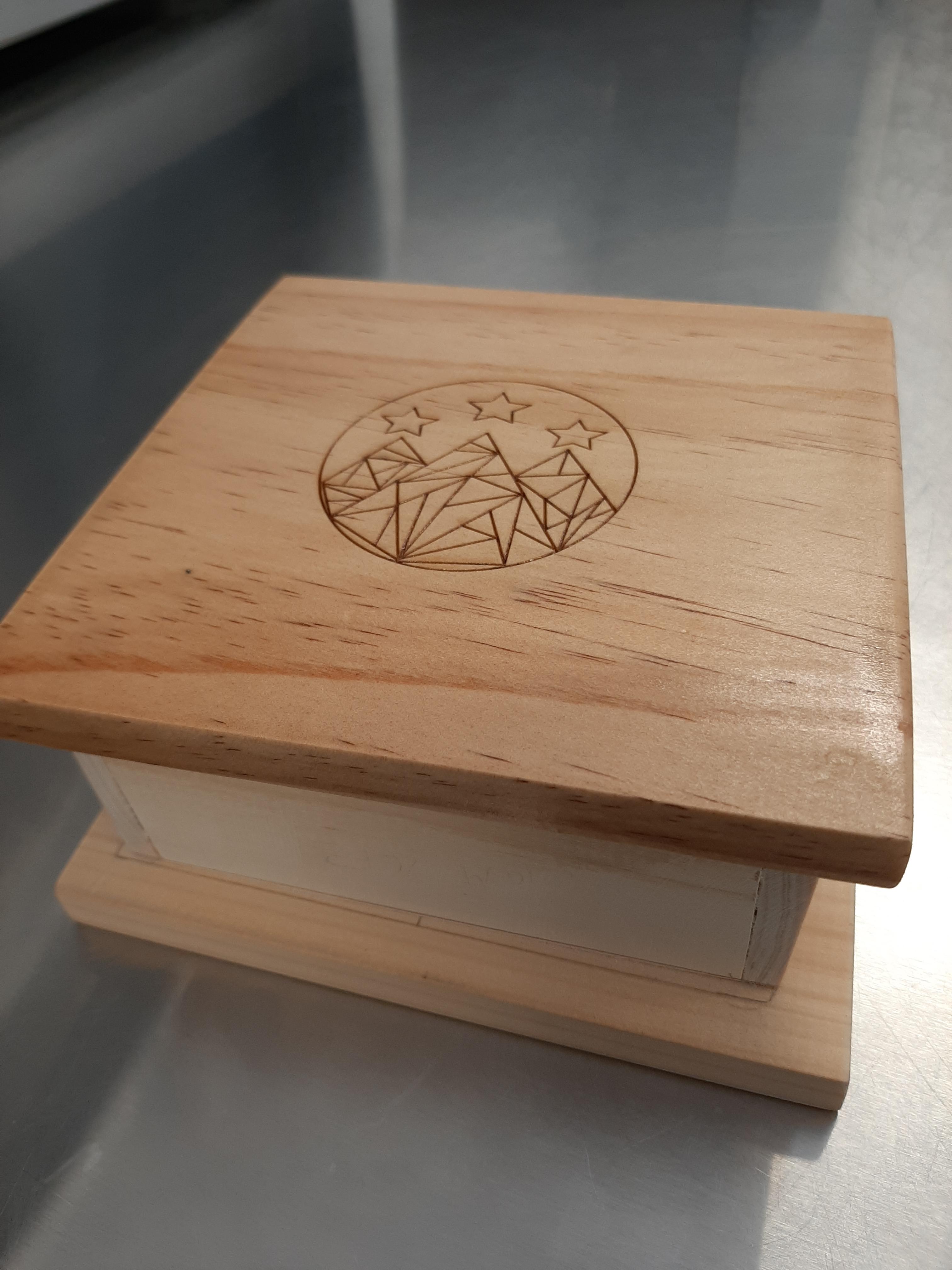 Woodworking with an acotar twist. We made trinket boxes at woodworking