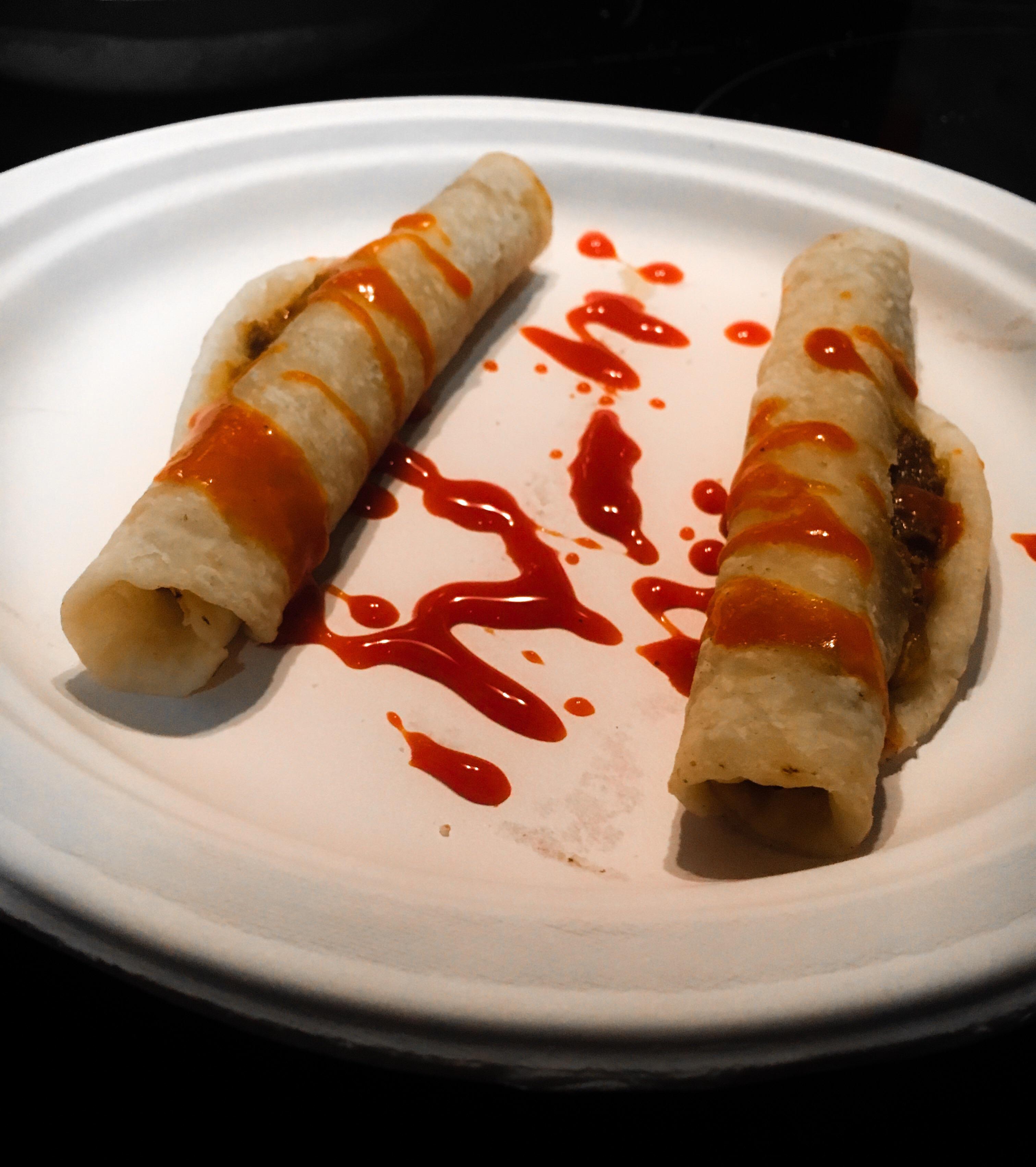 Frozen Beef and Cheese Taquitos with a Cholula Drizzle r/shittyfoodporn