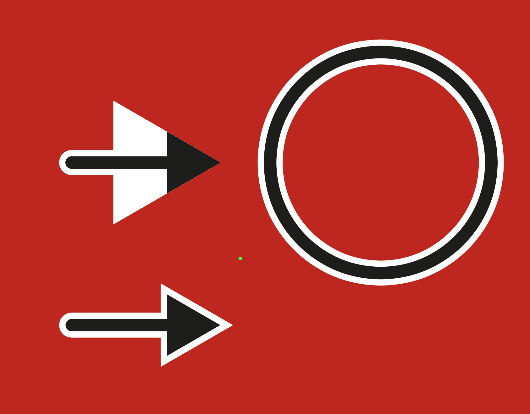 How do I dynamically outline live arrows to make the top arrow (two