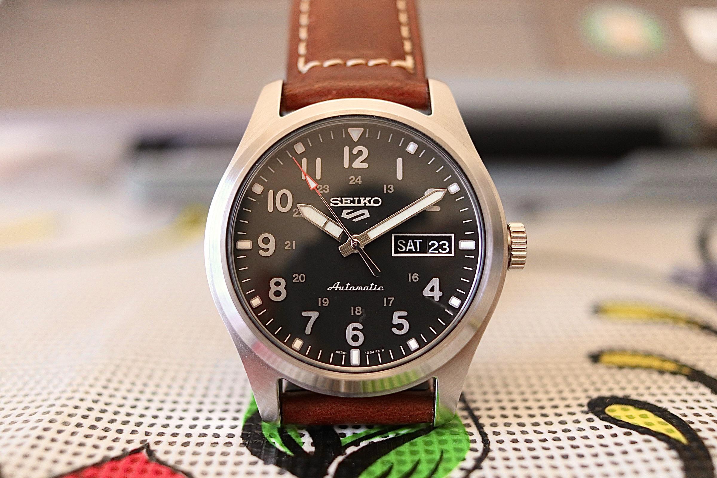 [SRPG27K1] Field watch vibes with a Seiko 5 Sports on a leather strap