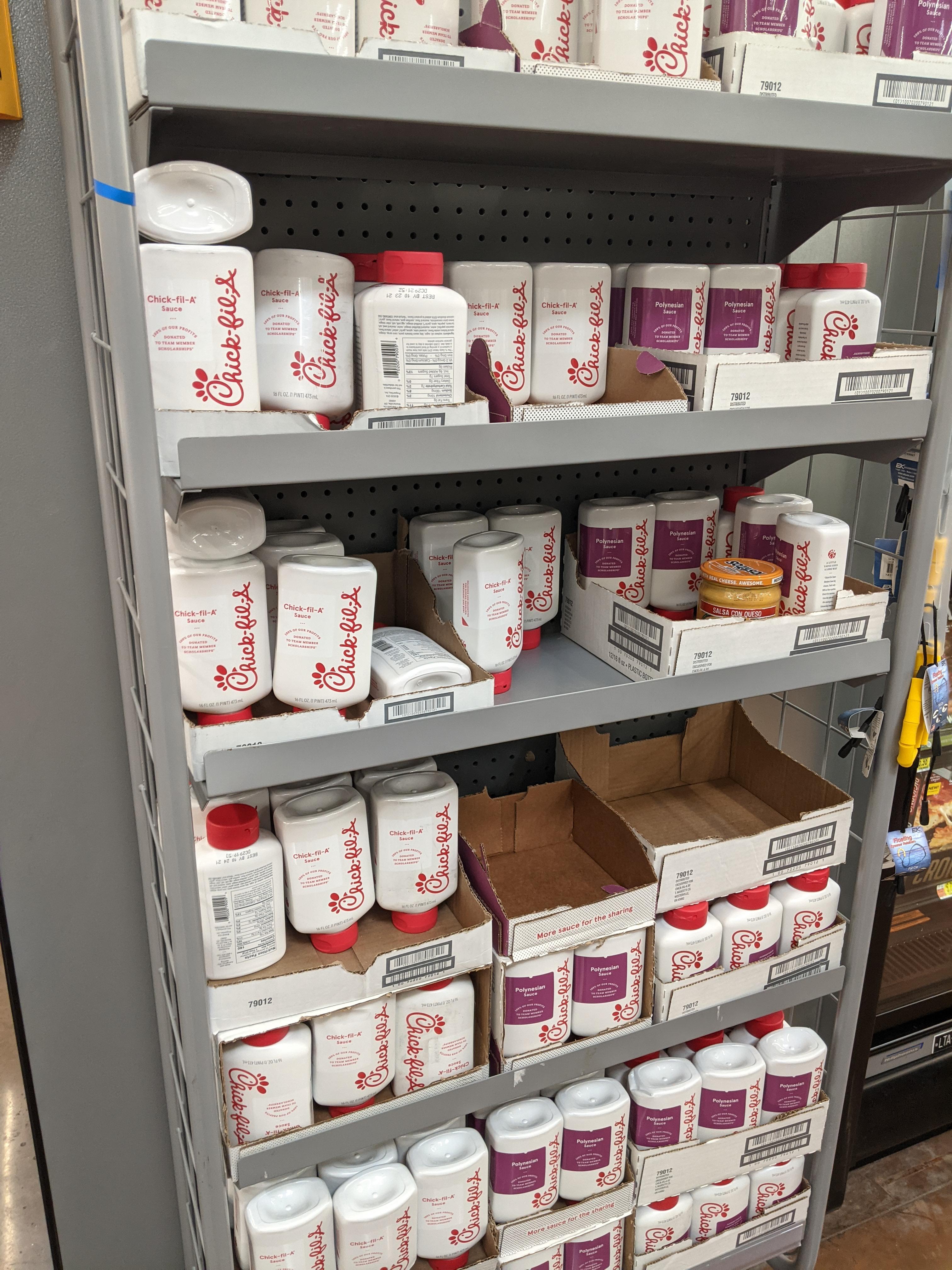 ChickfilA sauces at the grocery store r/ofcoursethatsathing