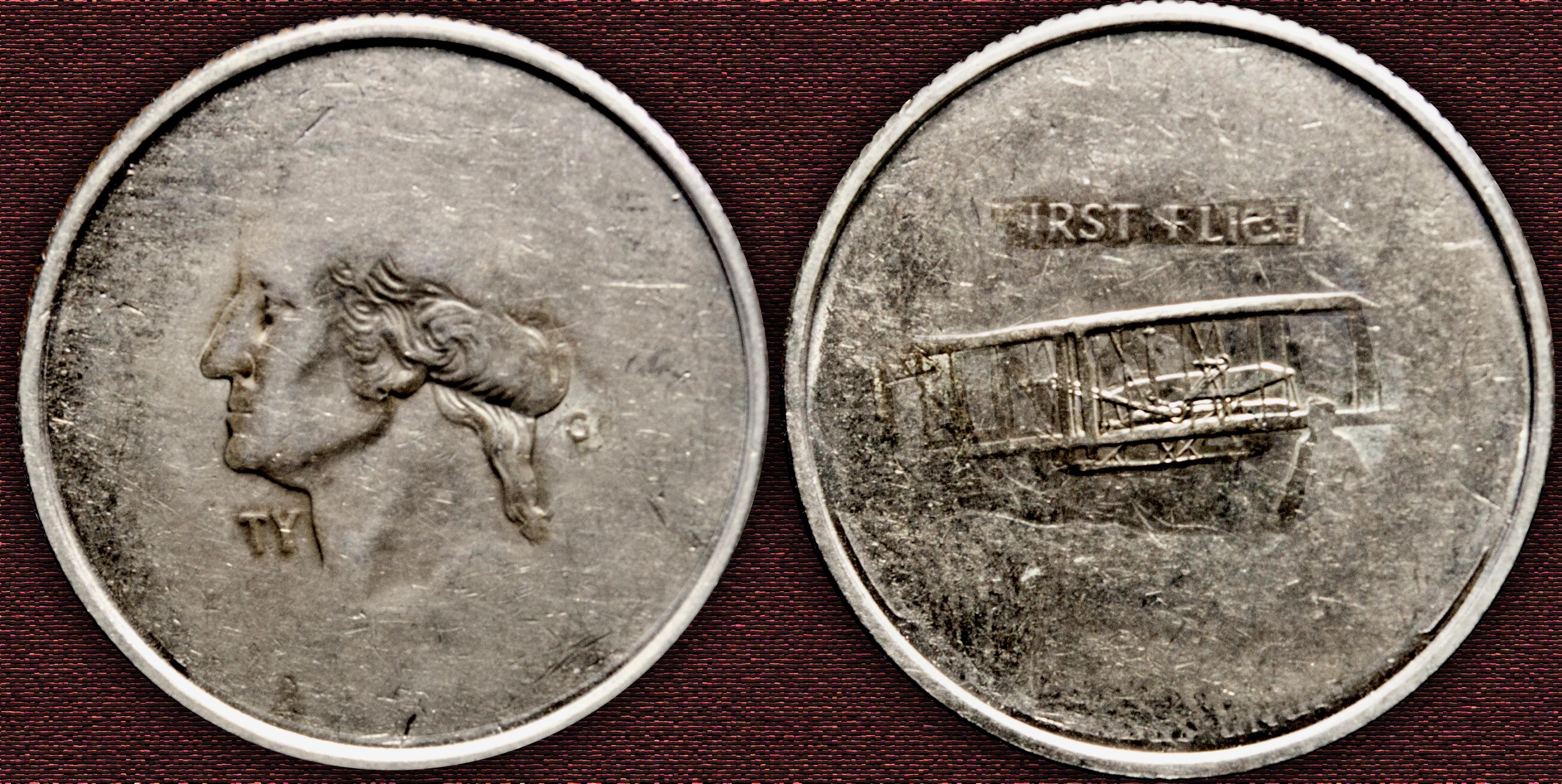 2001 North Carolina State Quarter Error Struck Through Grease r/coins