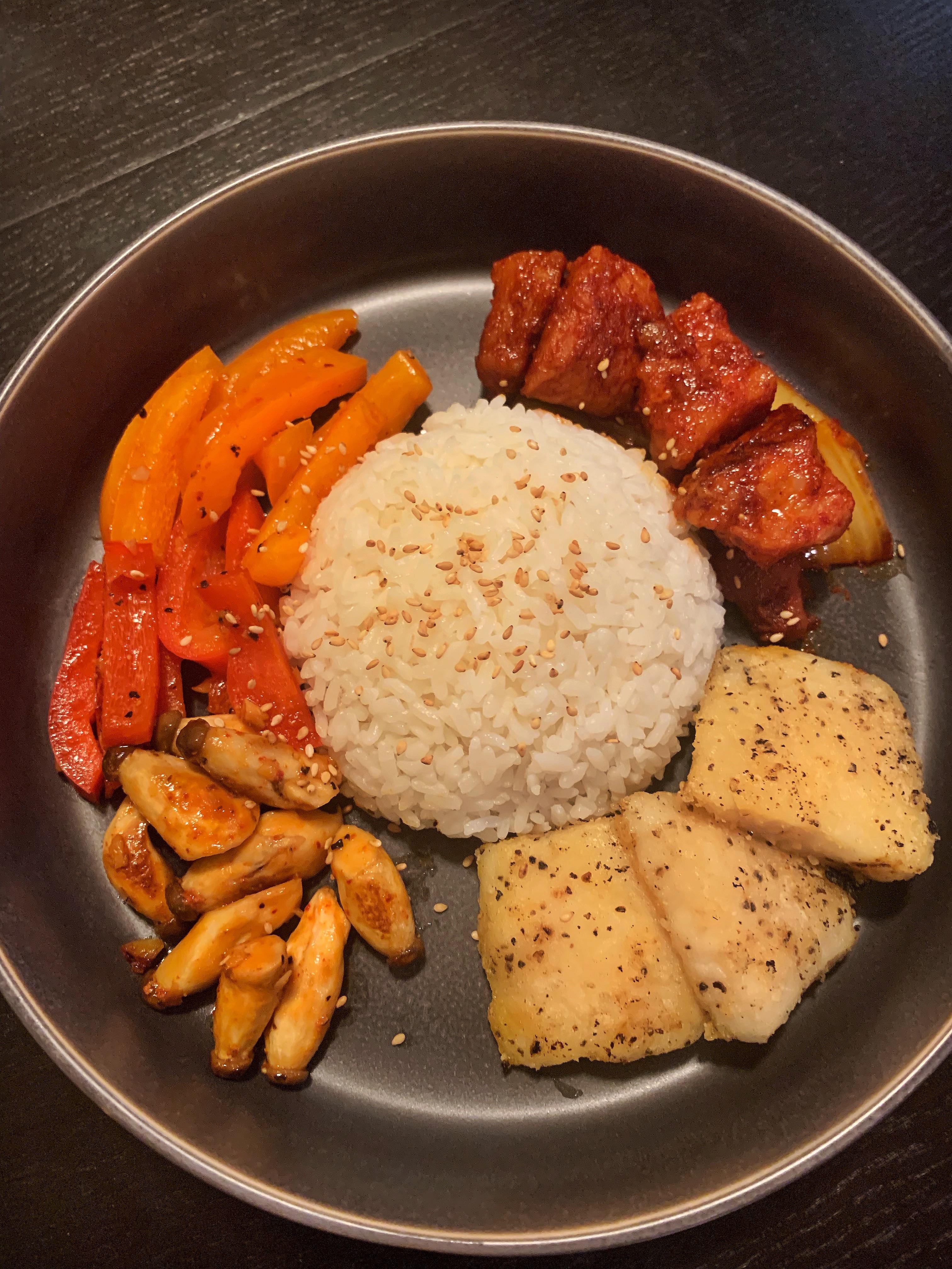 Week 11 Inspired by Video Games Spicy Meat and Seafood Fry from