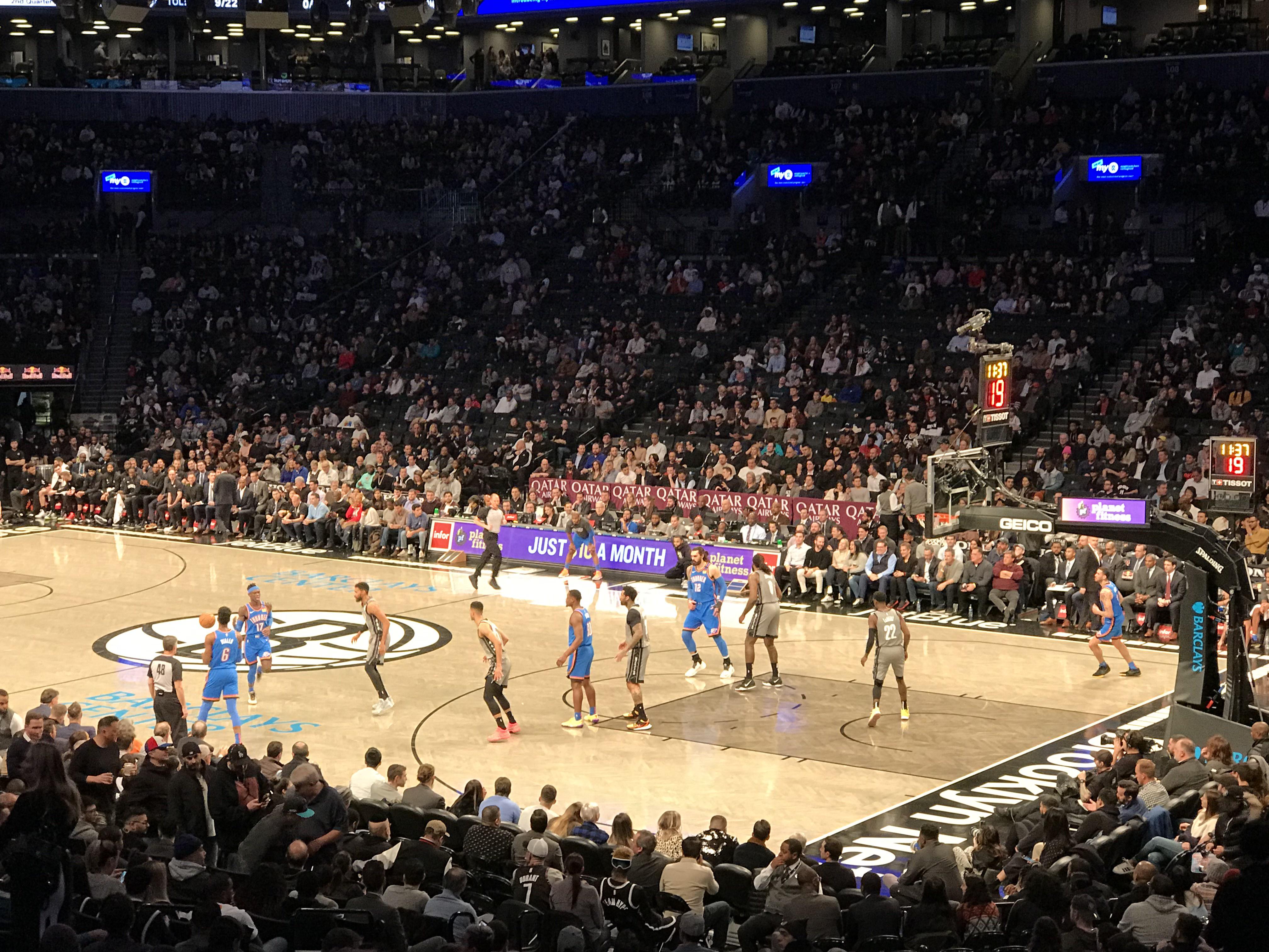 Went to the game at Barclays Center tonight and watched the squad get the W