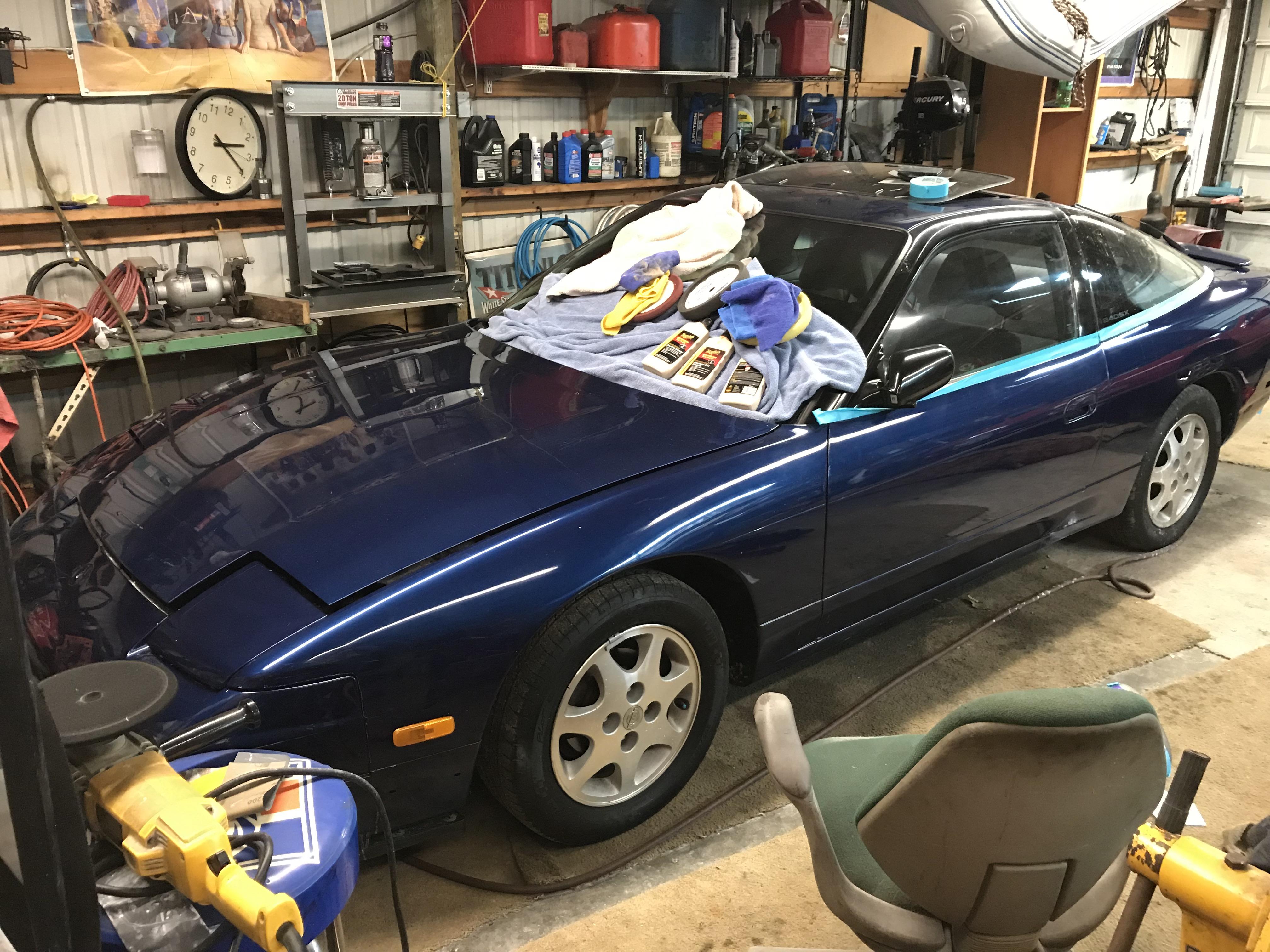 Finally getting around to detailing! (Blue S13) r/240sx