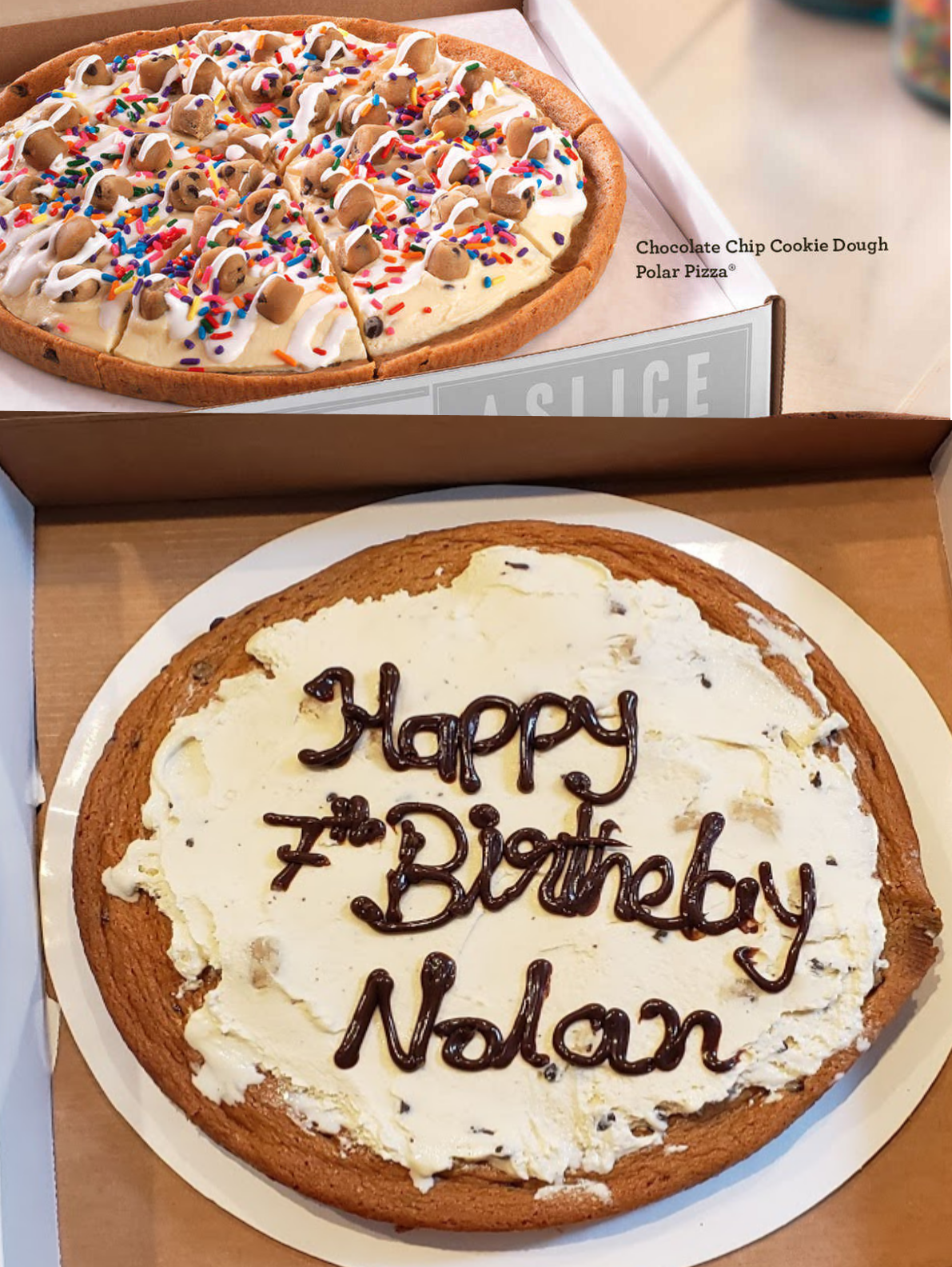 Baskin Robbins Chocolate Chip Cookie Dough Birthday Cake r