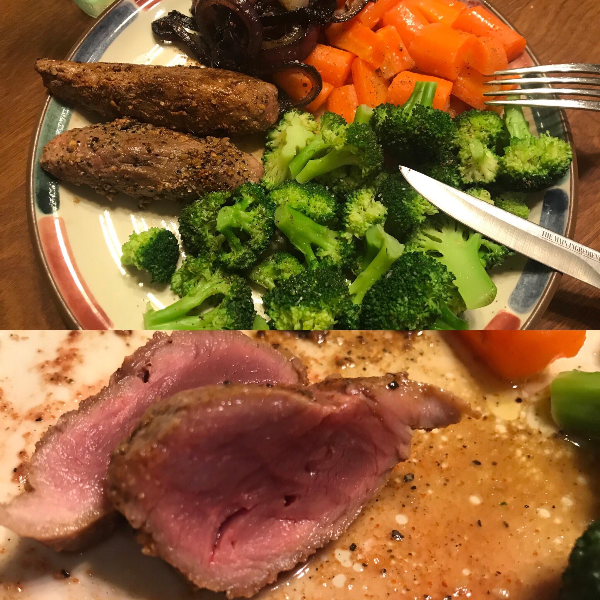 Why we do it (my first time cooking venison medium rare...41 years of