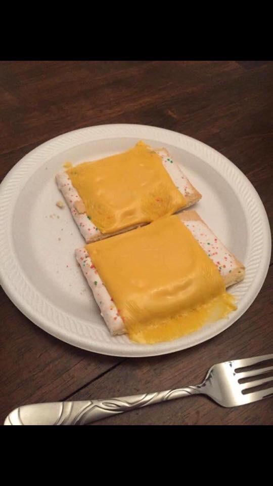 Must have gone to the Poptart school of sandwich arts. shittyfoodporn