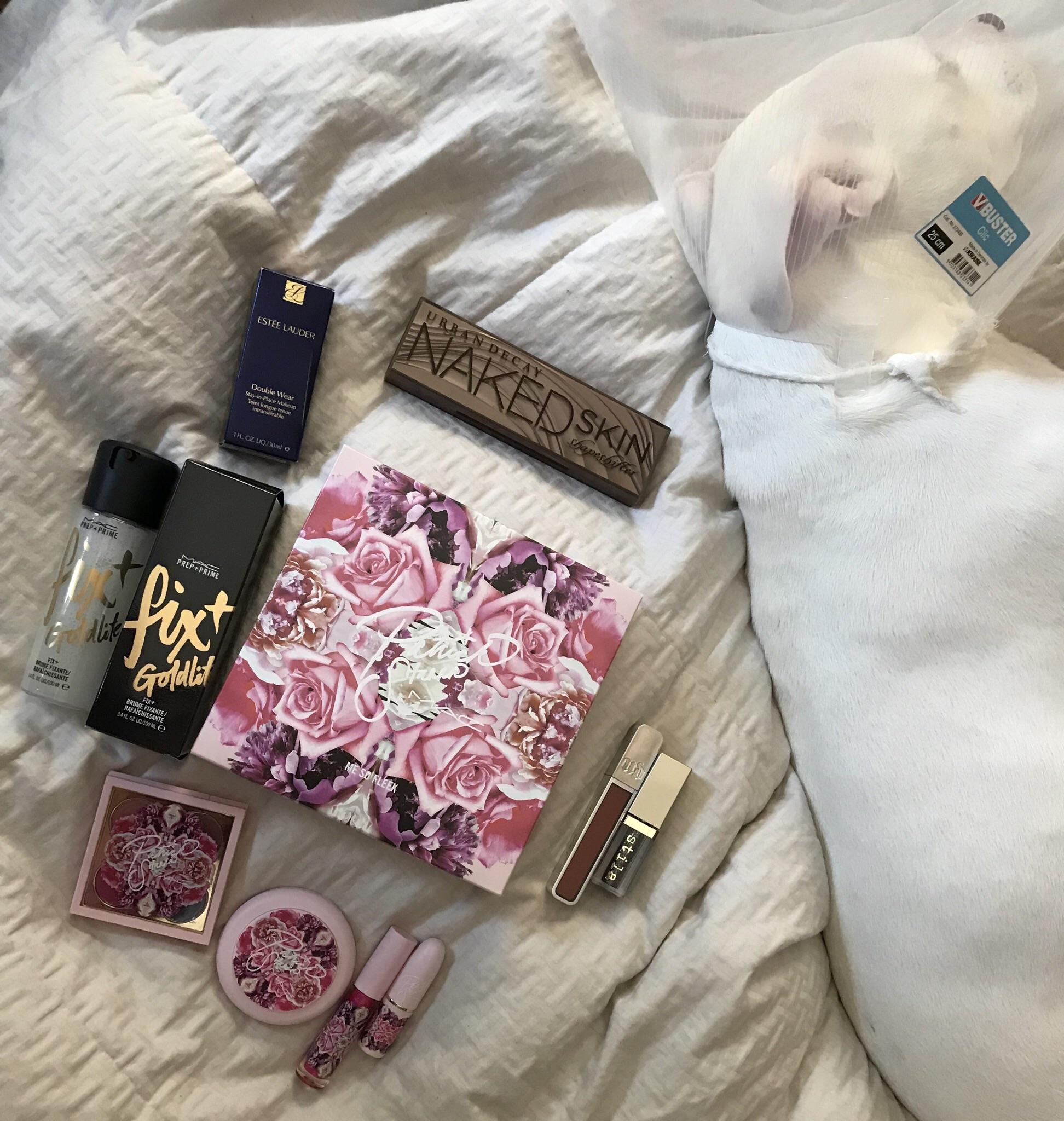 What I bought during the Ulta sale! Feat. Strawberry and her cone of shame r/makeupflatlays