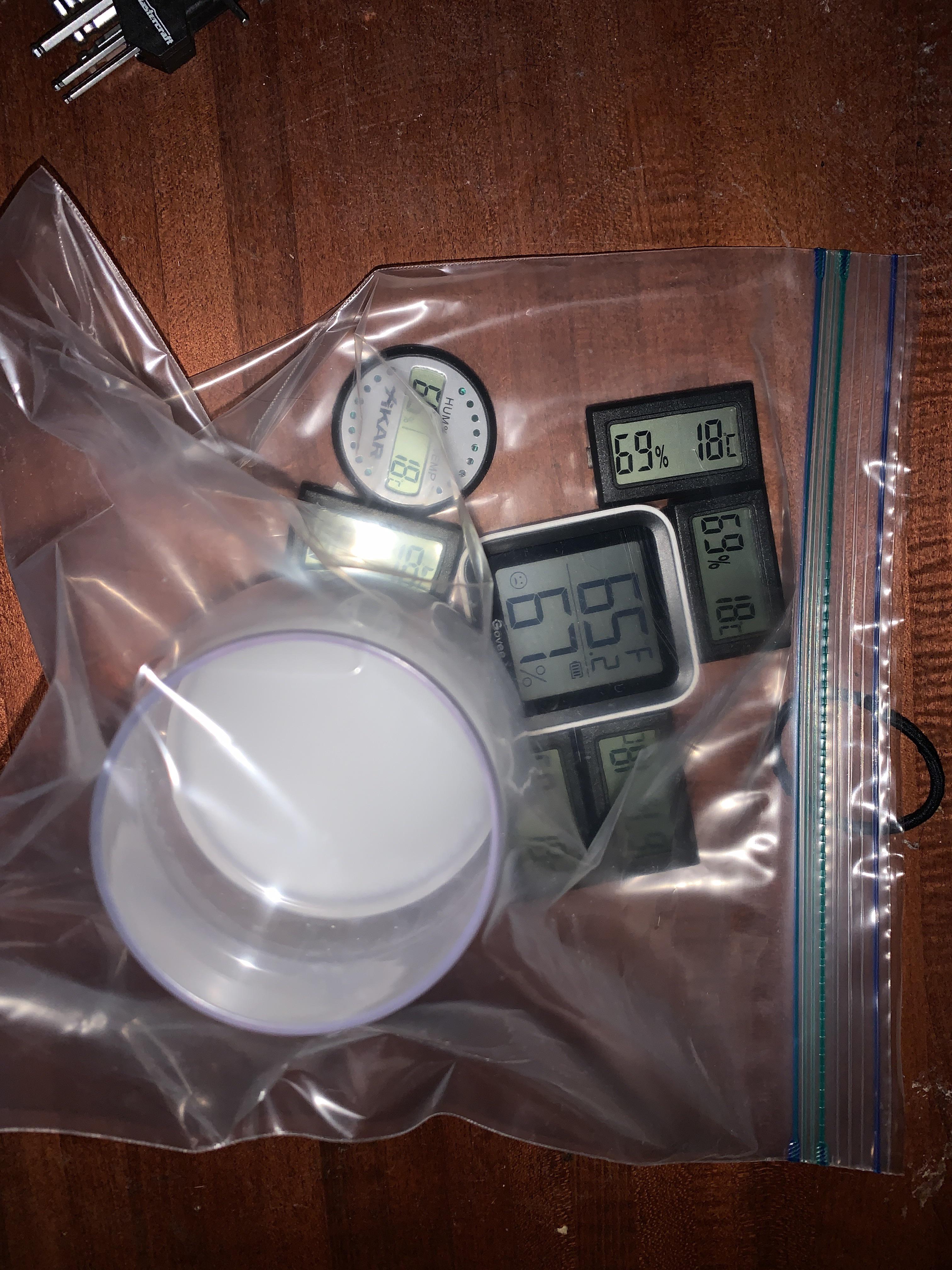 Tried to Calibrate all my hygrometers. Readings all quite off of 75