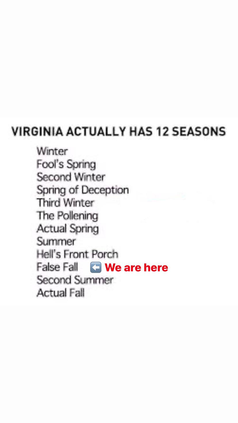 VIrginia 12 seasons reminder r/nova