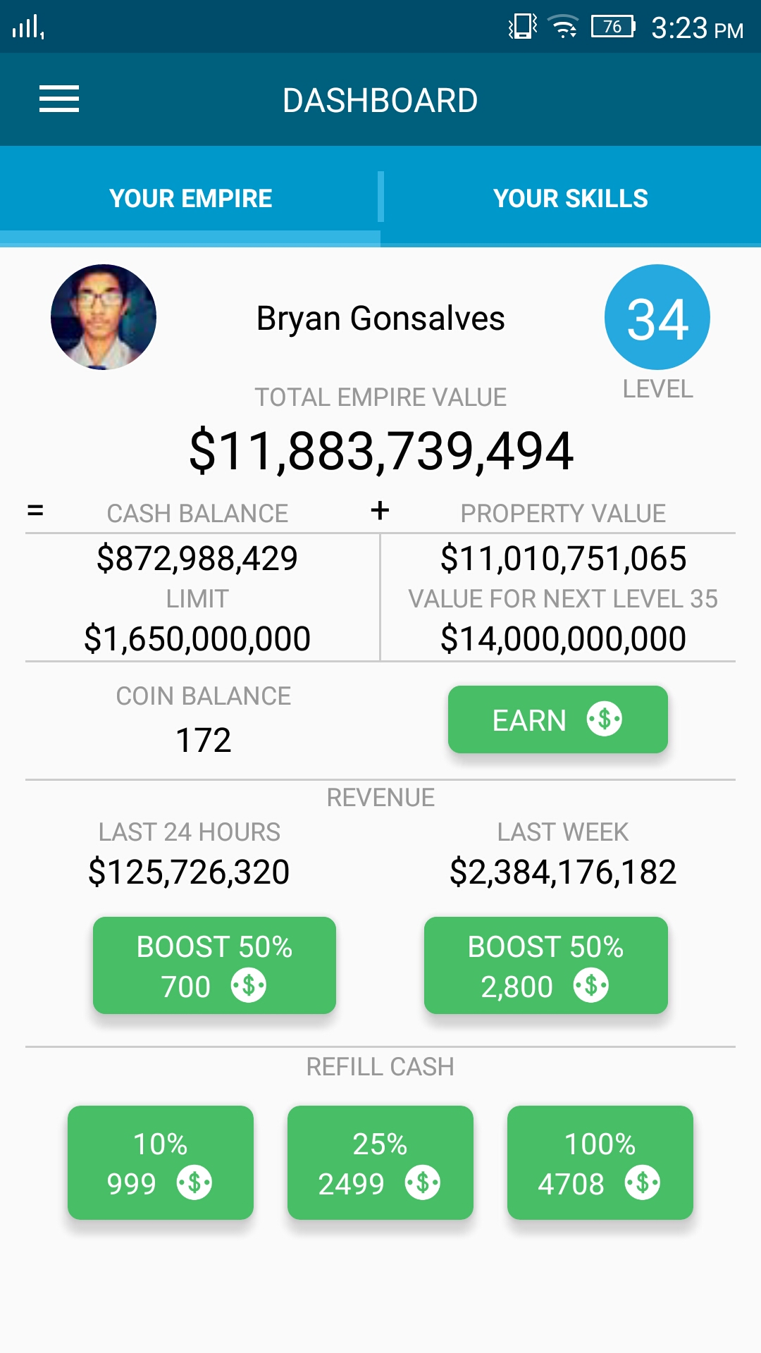 Here There fellow LandLord Players, feel free to add me in your