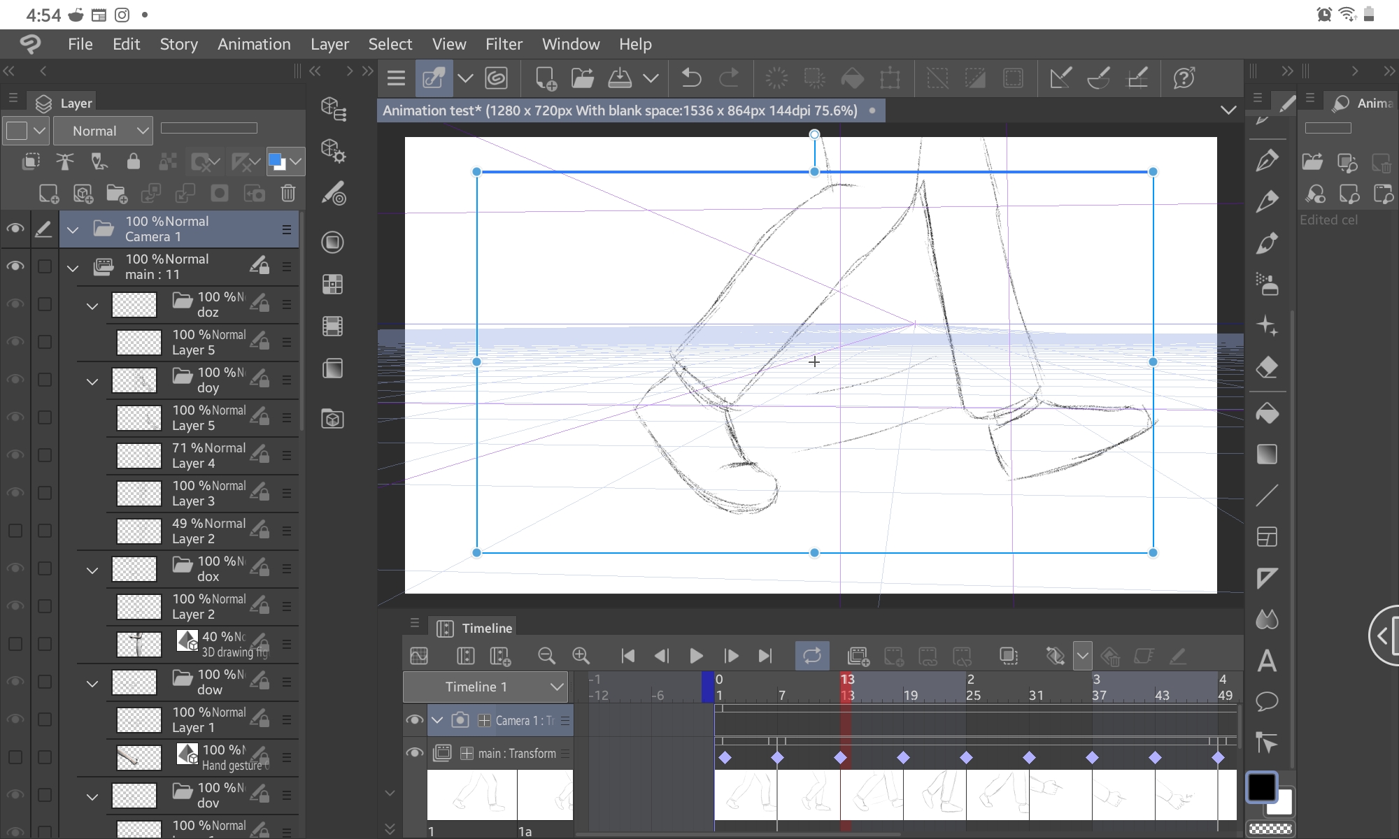 What is this blue lines and how to remove it. r/ClipStudio