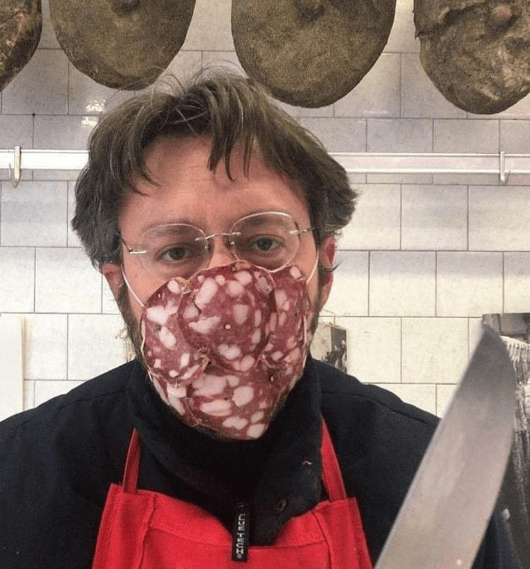 Italian coronavirus mask pics