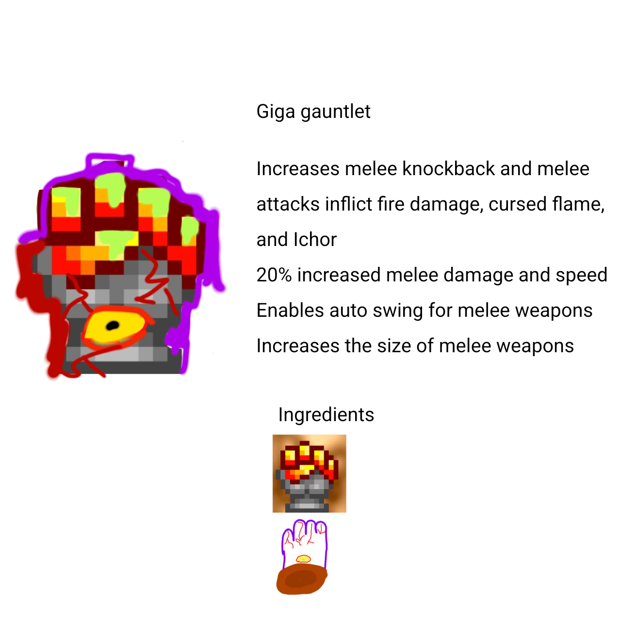 The only use for the glove of Ichor r/Terraria