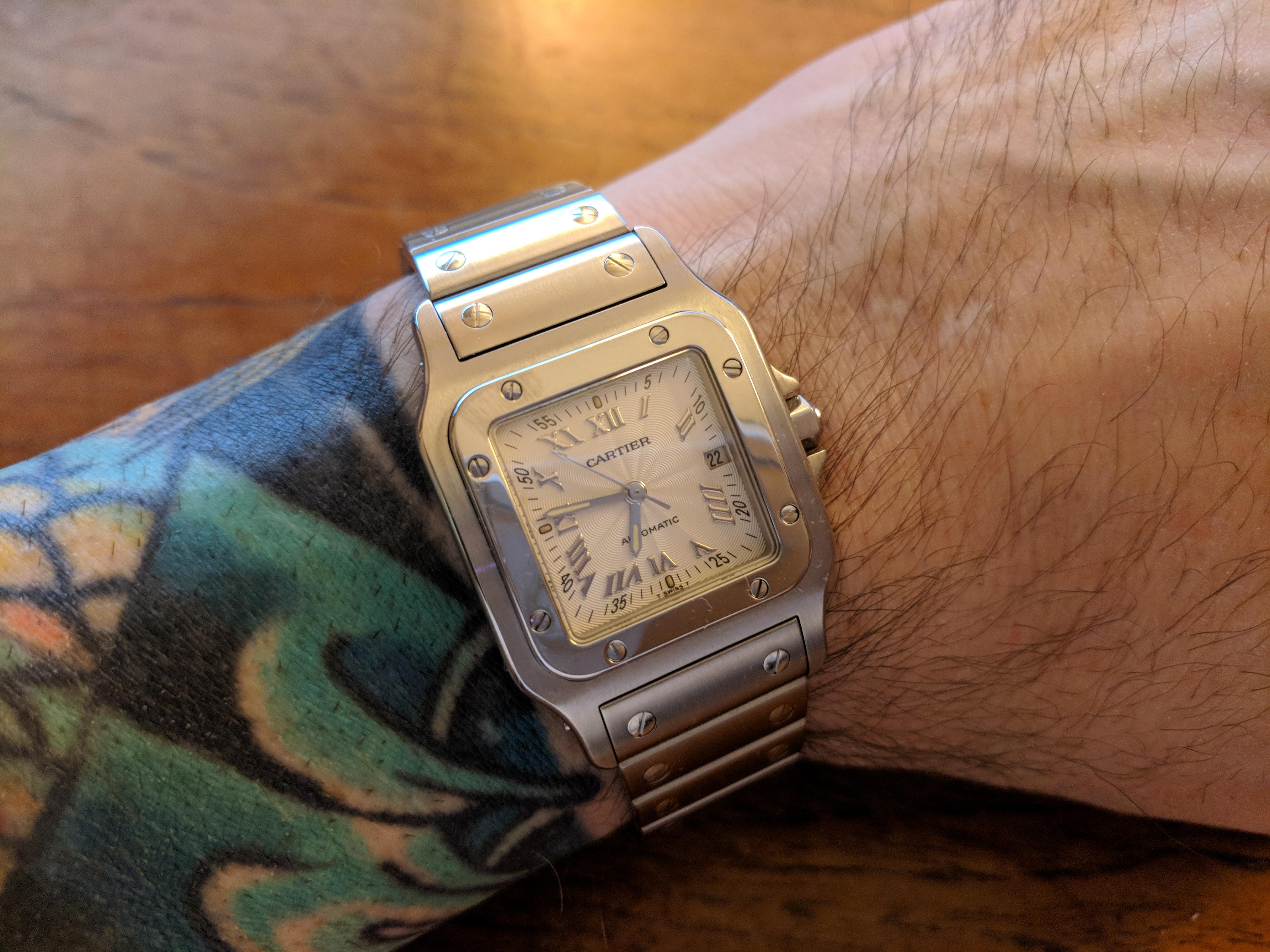 [Cartier] First Real Watch, Cartier Santos Galbee r/Watches