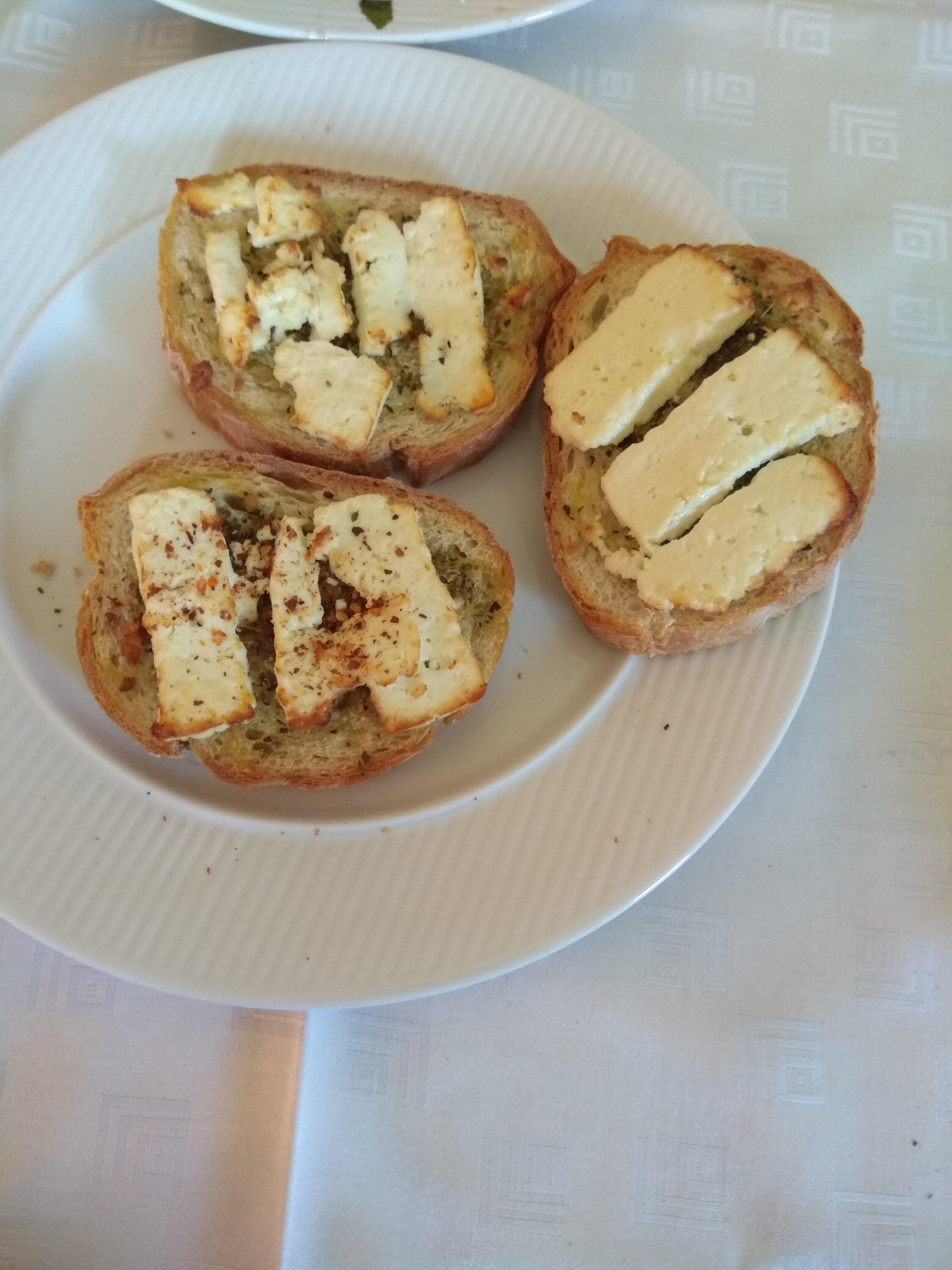 Some garlic bread I made with Feta cheese r/GarlicBreadMemes