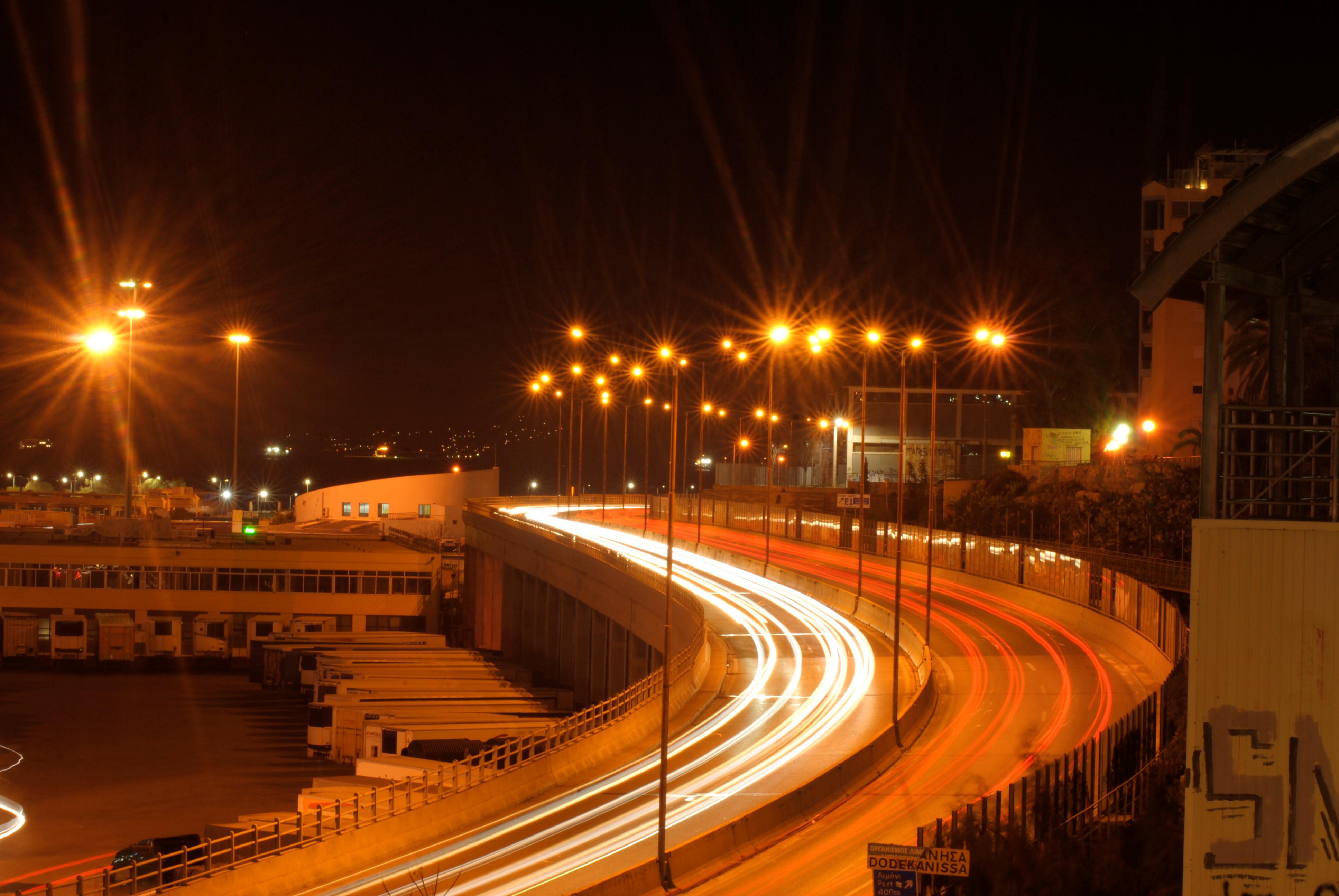 [OC] Nearby the port in the city of Piraeus , Greece . Long exposure