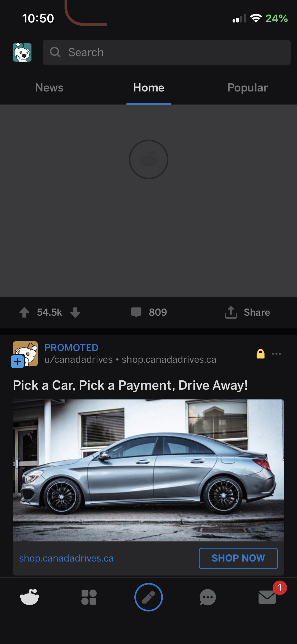 Reddit won’t load, but the ads on reddit will r/assholedesign