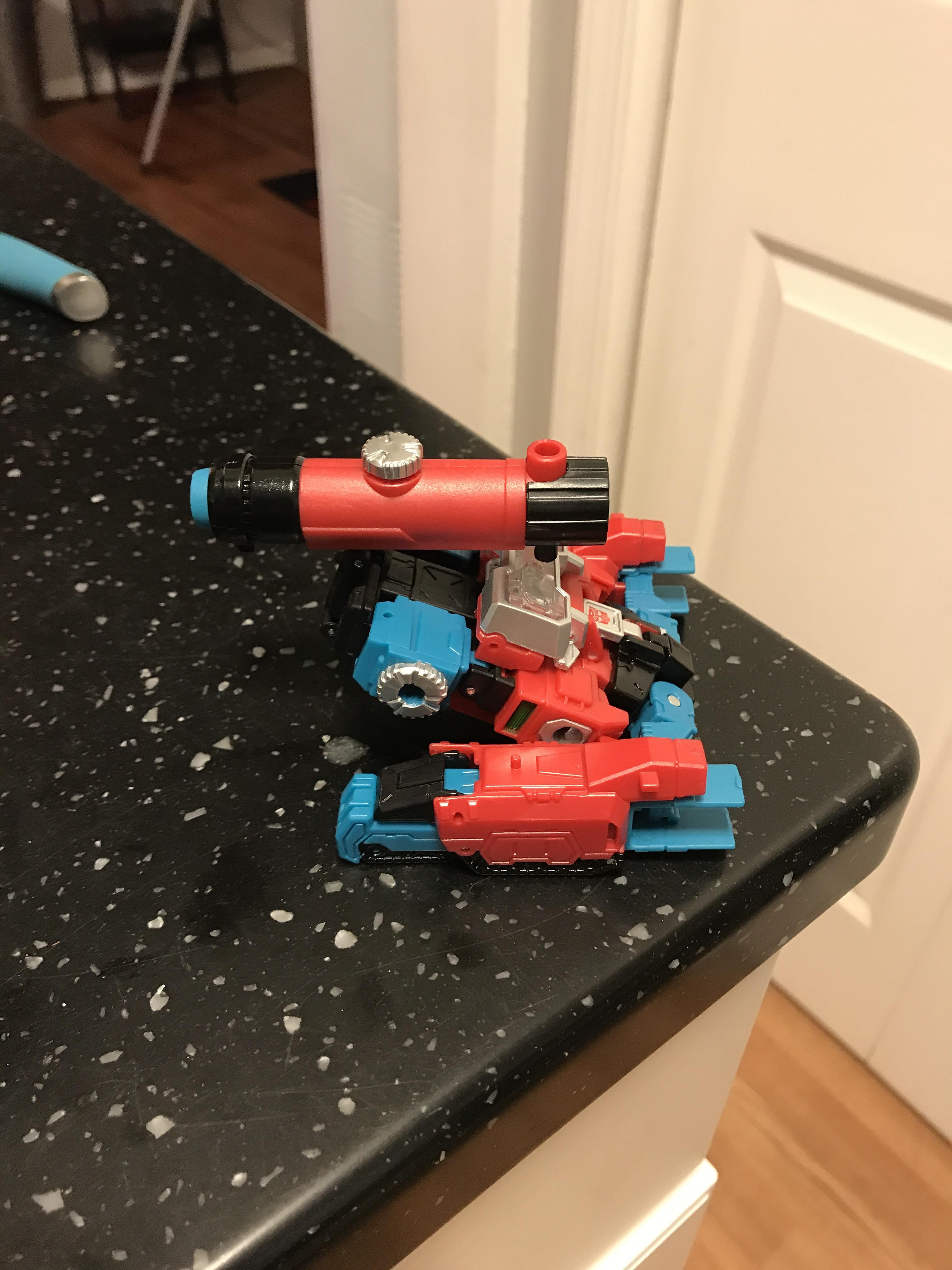 Perceptor secret tank mode built in just like the G1 version. complete