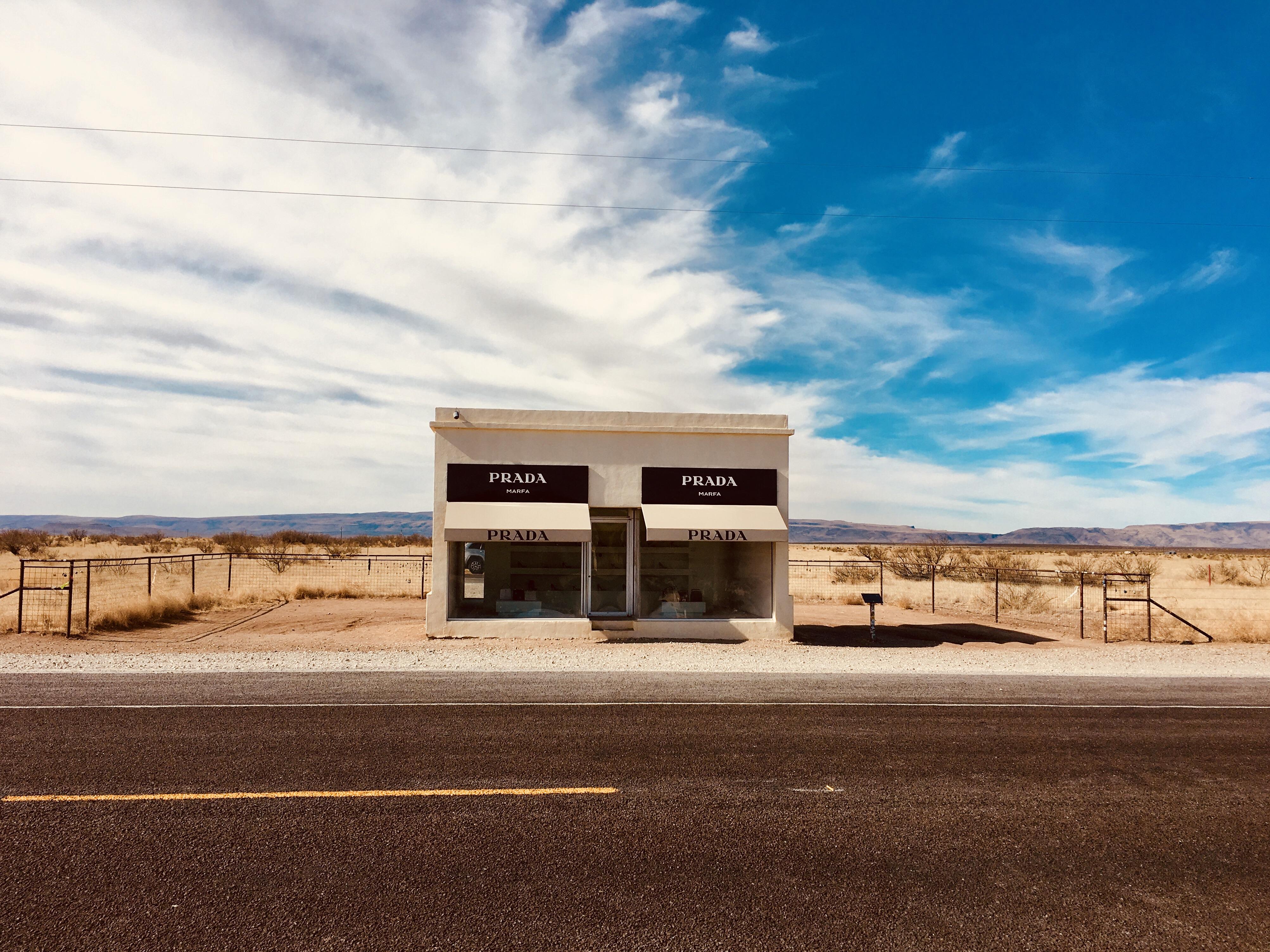 an art installation outside of Marfa, TX. AccidentalWesAnderson