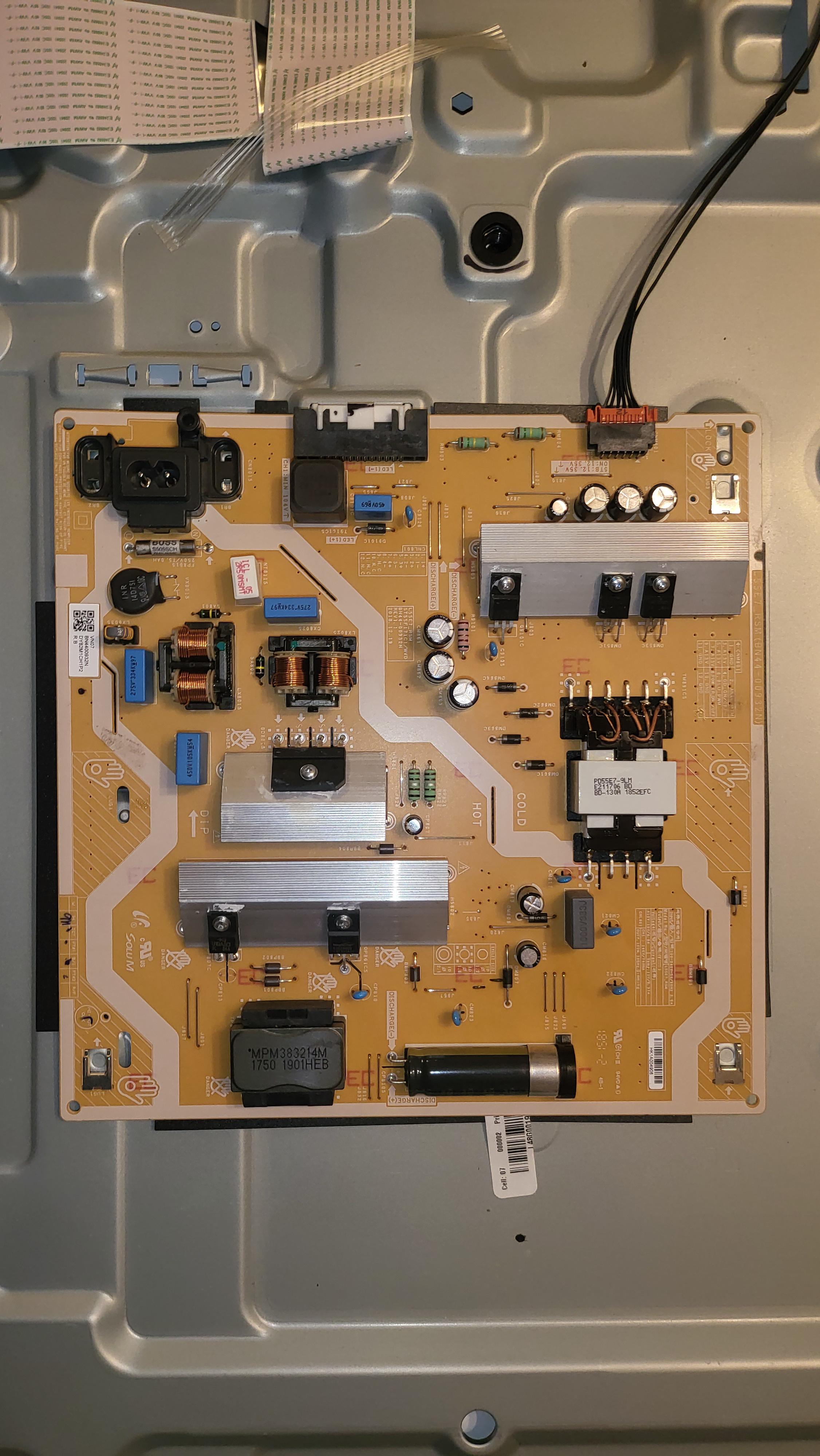 Samsung tv blinks red twice black screen no backlights. any clue? r