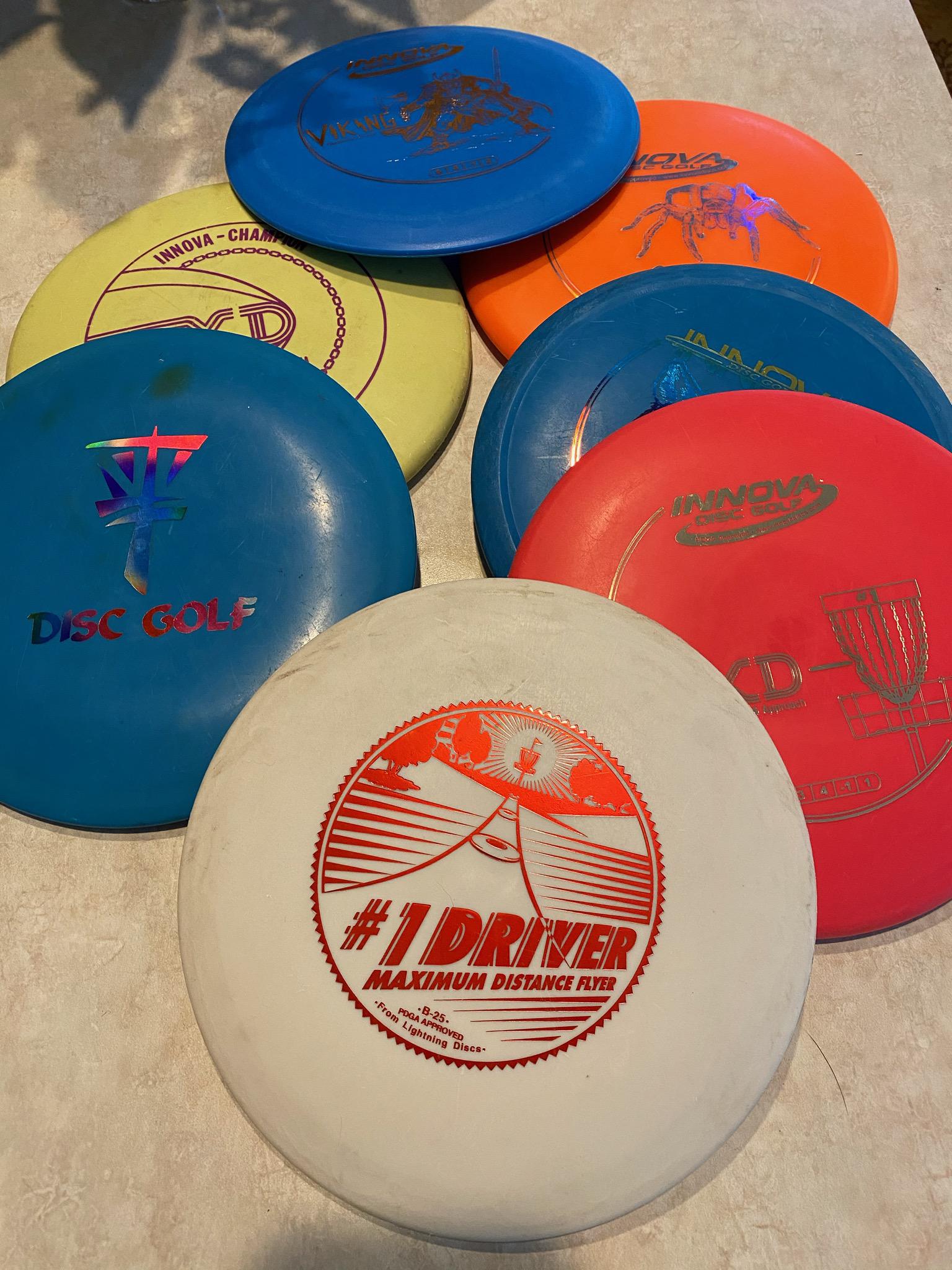 My coworker used to disc in the 90's, he sent me this picture last