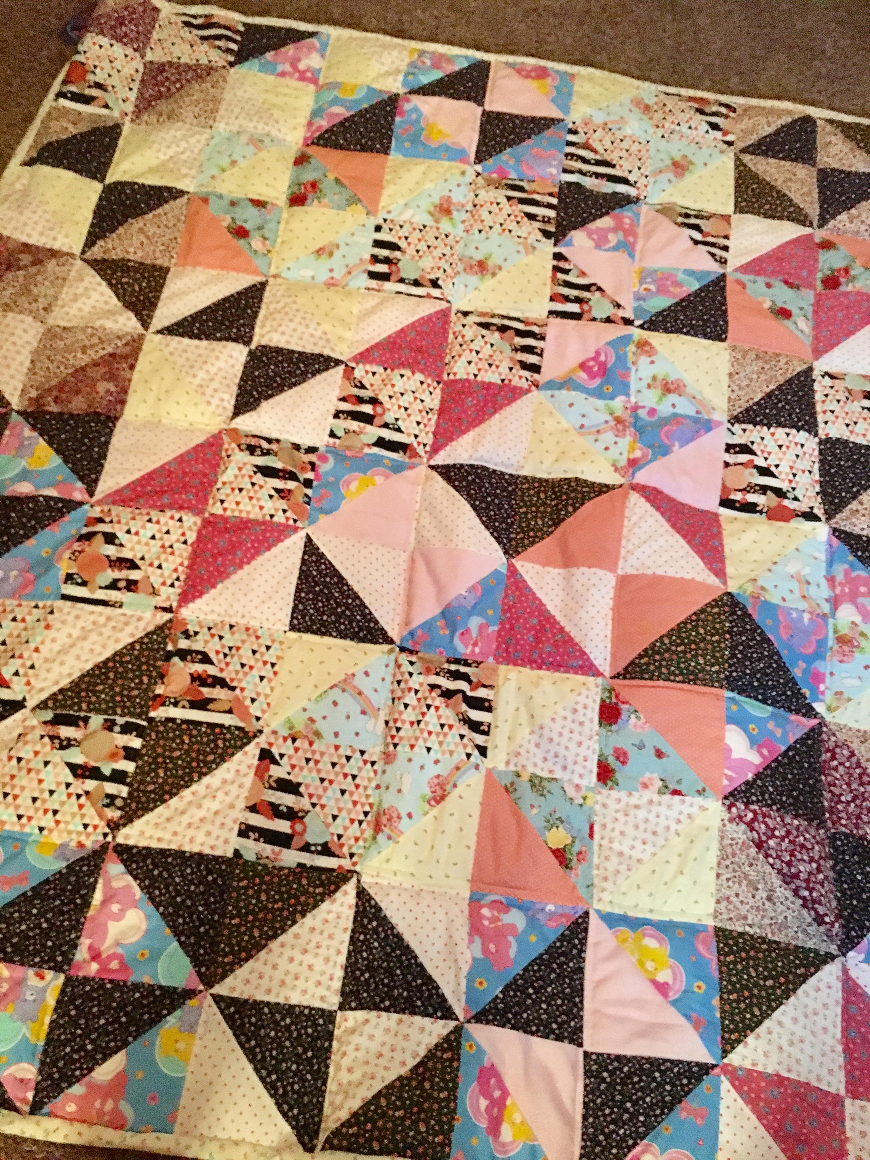 Finished a Quilt for my daughter trying to build better skill since I