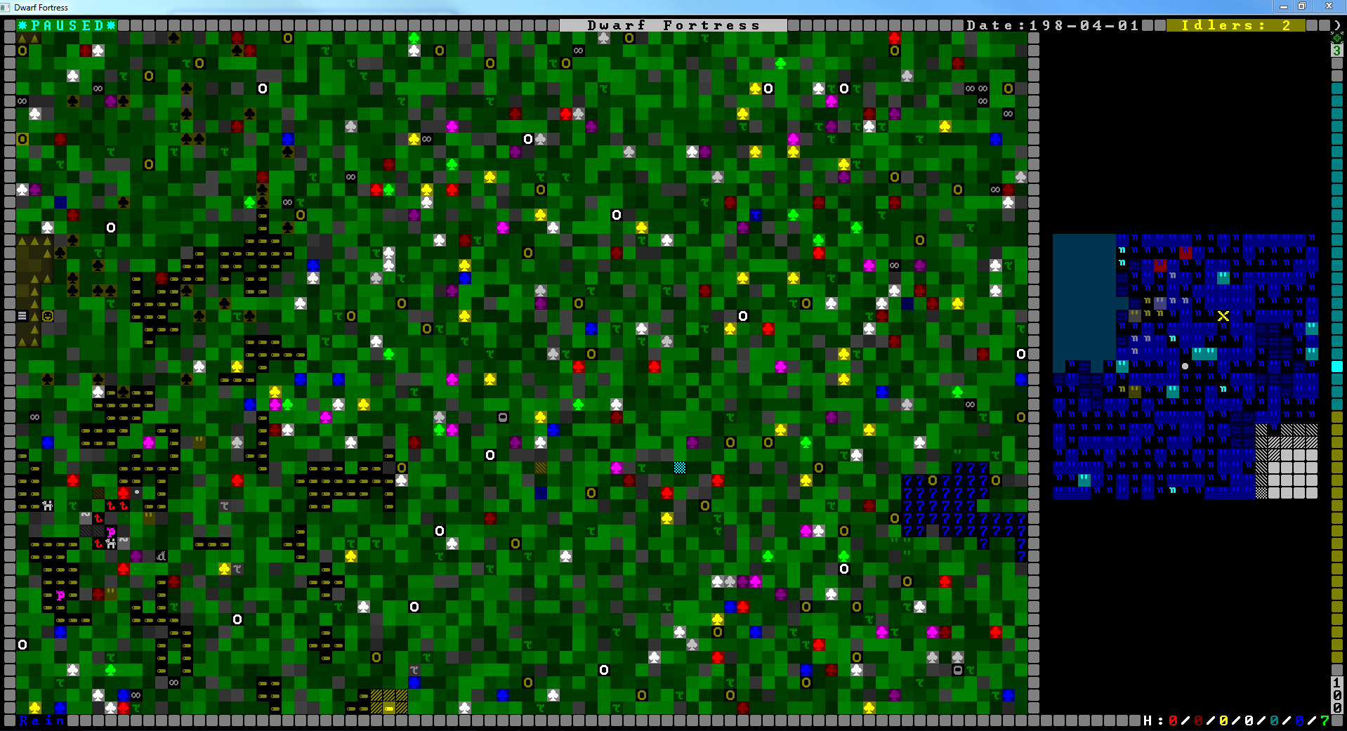 Help Please mirthful area not blue like in map dwarffortress
